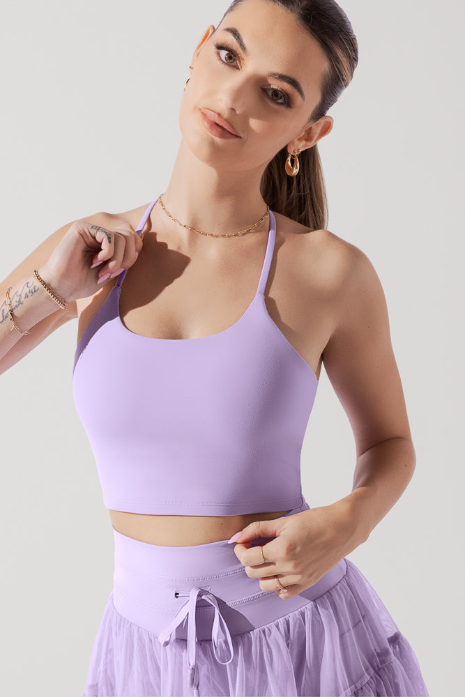 Flexy Crop Top - Digital Lavender Outlet Huge Surprise