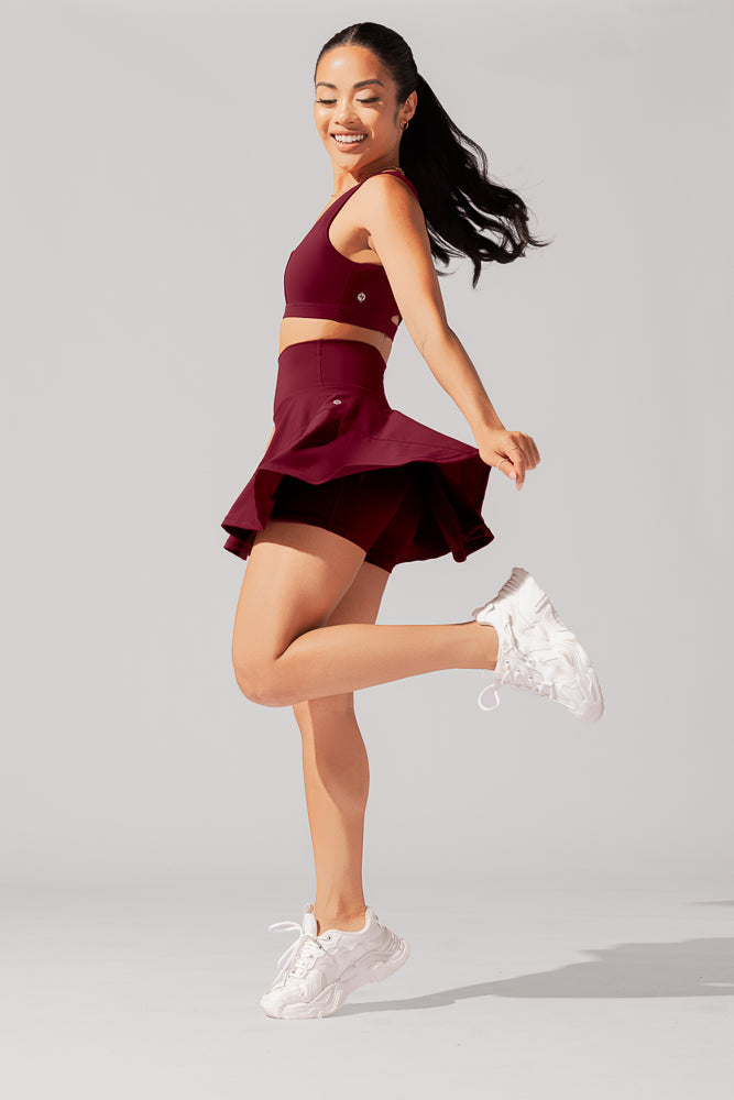 Twirl Skort - Crimson Good Selling Online