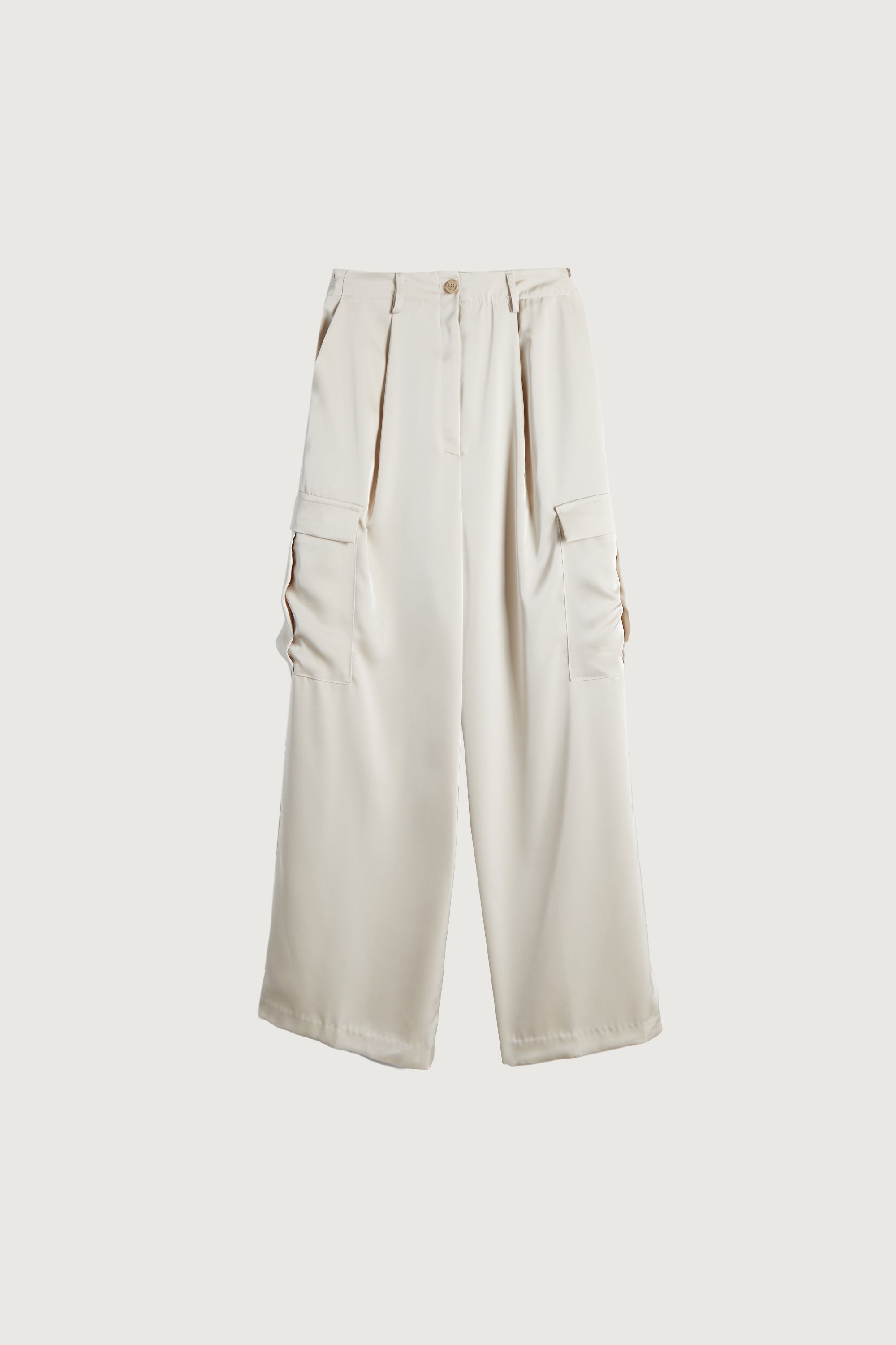 SATIN TROUSERS WITH CARGO POCKETS Official