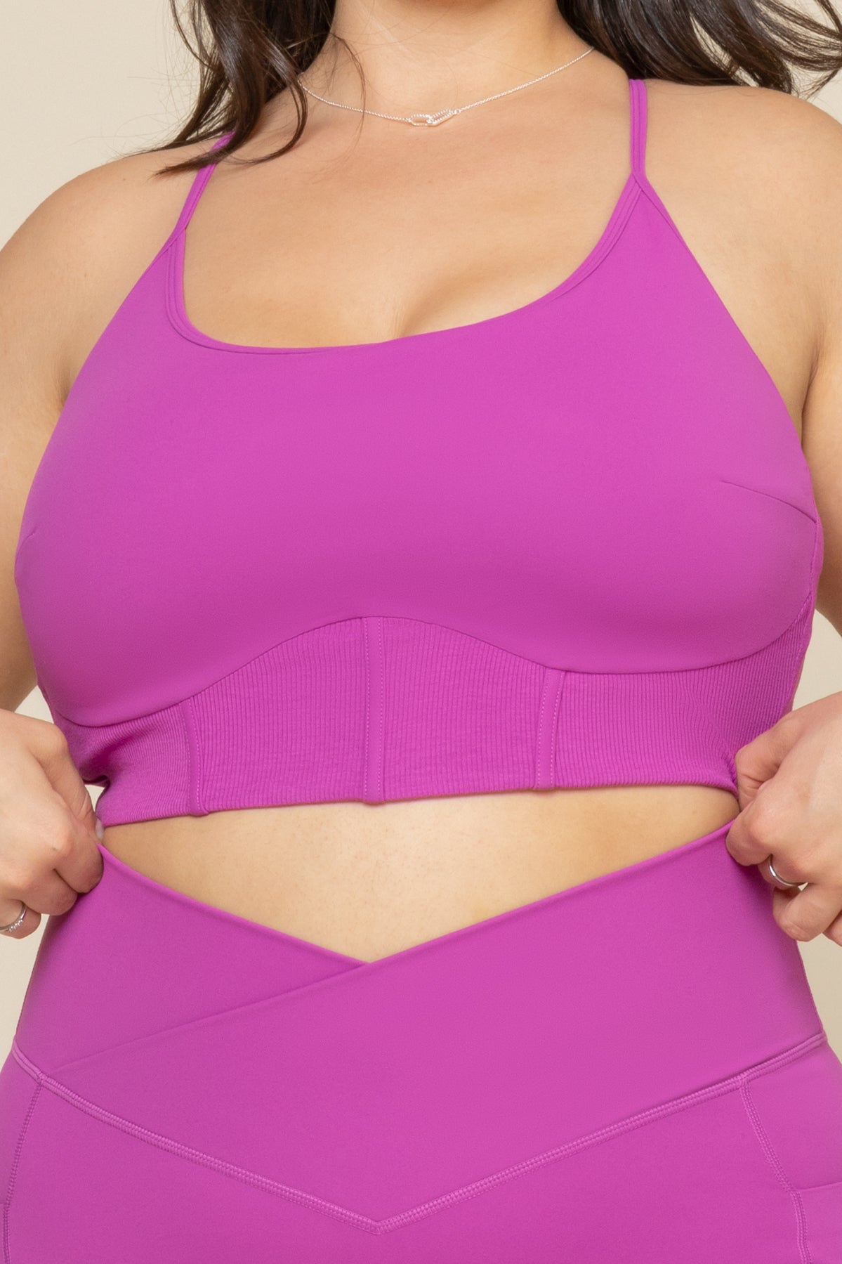 Pli¨¦ Corset Crop Bralette - Royal Orchid Clearance Recommend