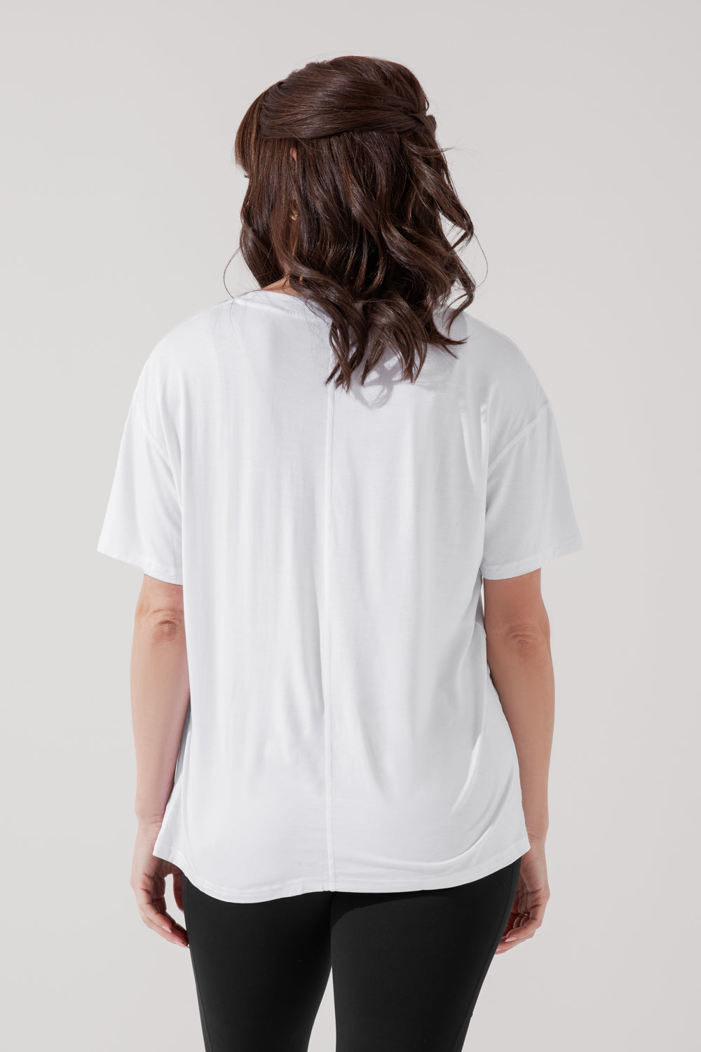 Daring Deep V Tee - White Cheap Manchester