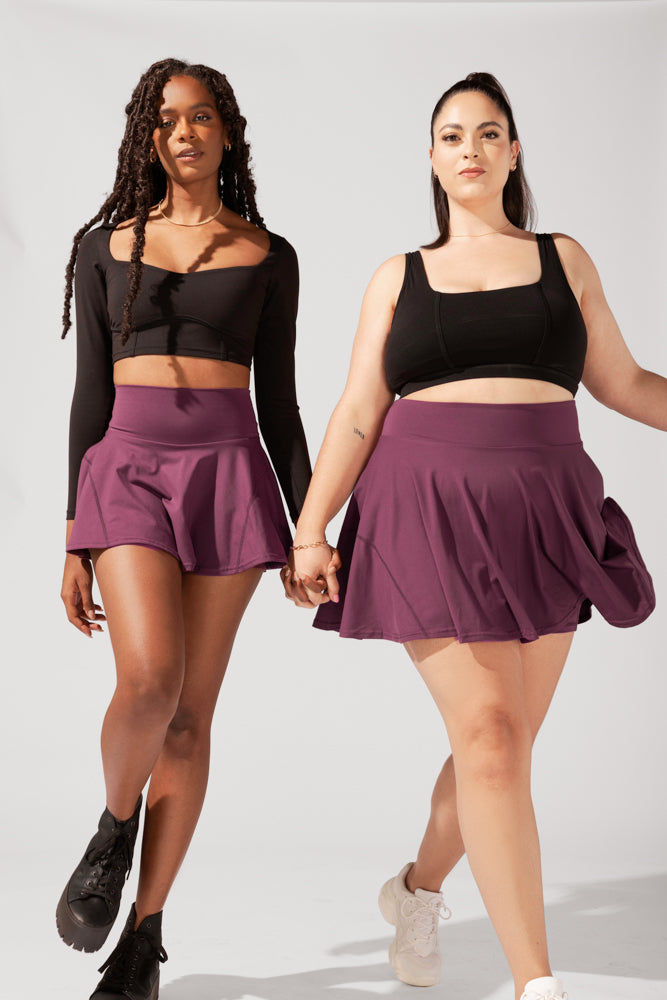 Twirl Skort - Plum Sale Good Selling