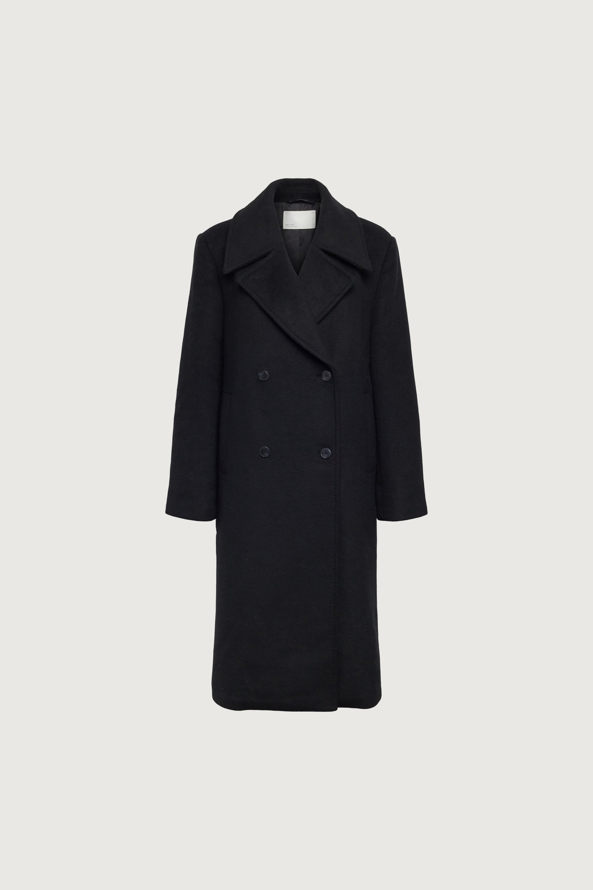 WOOL-BLEND DOUBLE BREASTED COAT WITH POCKETS Best Pices For Sale