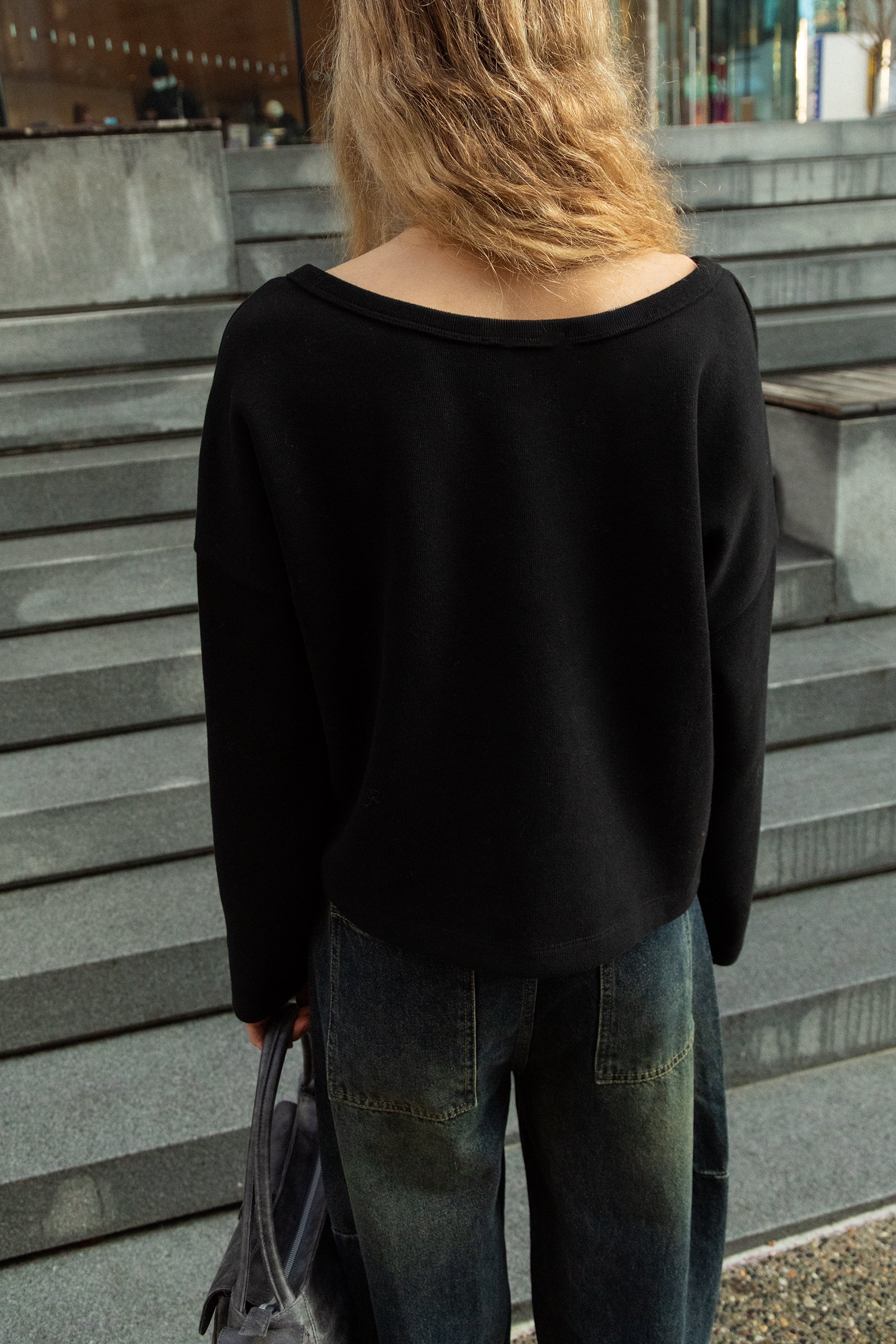 WIDE NECKLINE SWEATSHIRT Best Place Sale Online