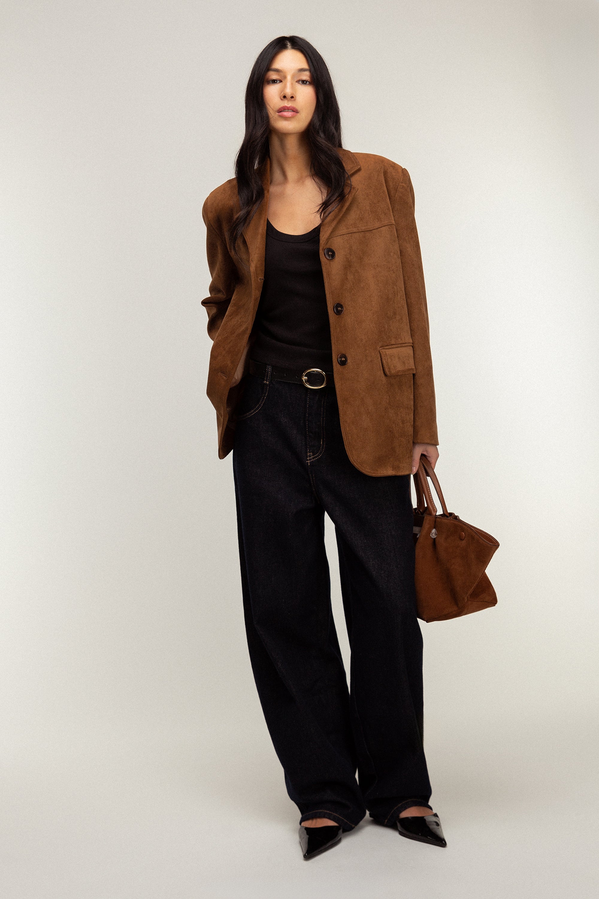 VEGAN SUEDE BLAZER Largest Supplier Cheap Pice