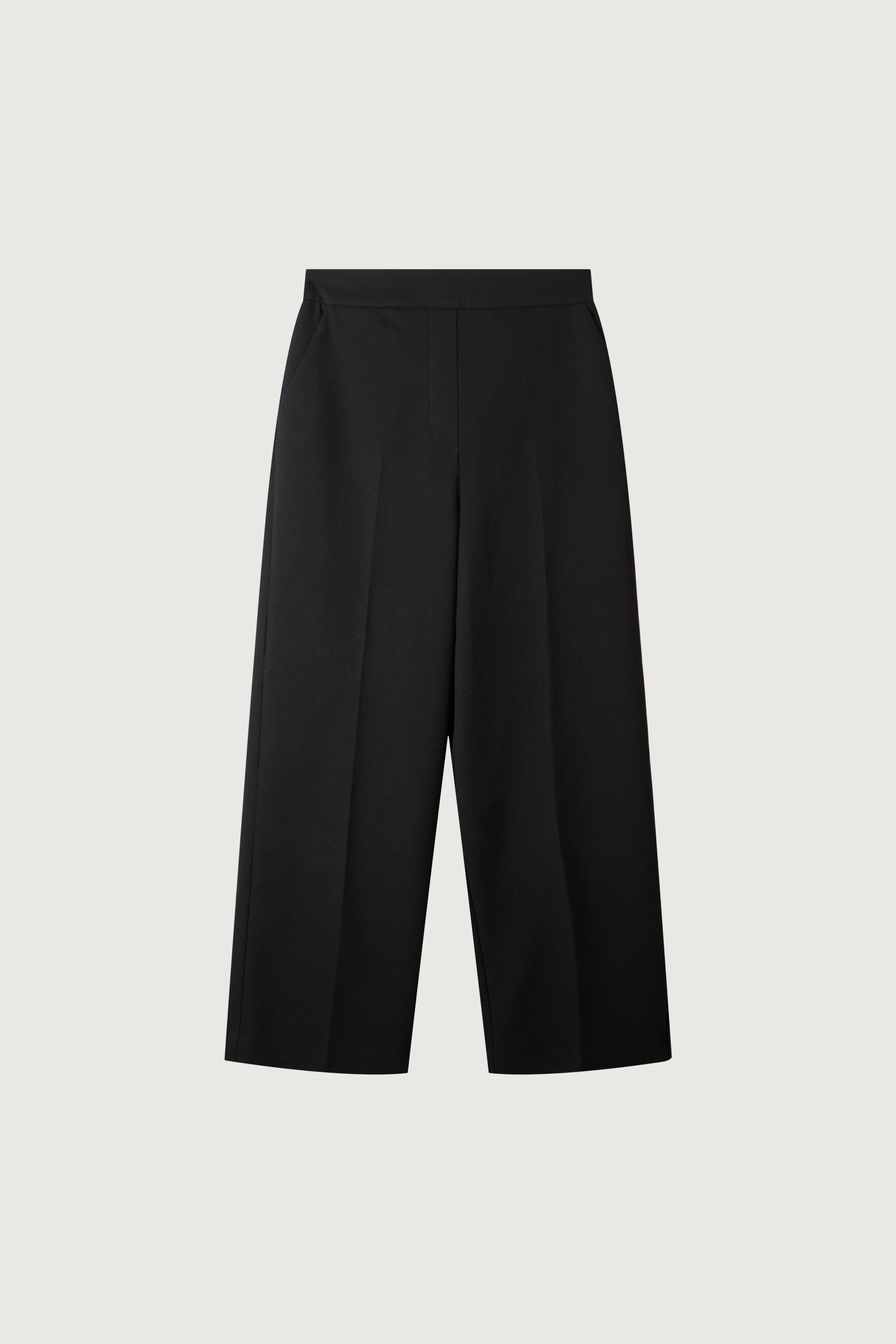 CROPPED HALF ELASTIC WAIST PANT Discount Looking For