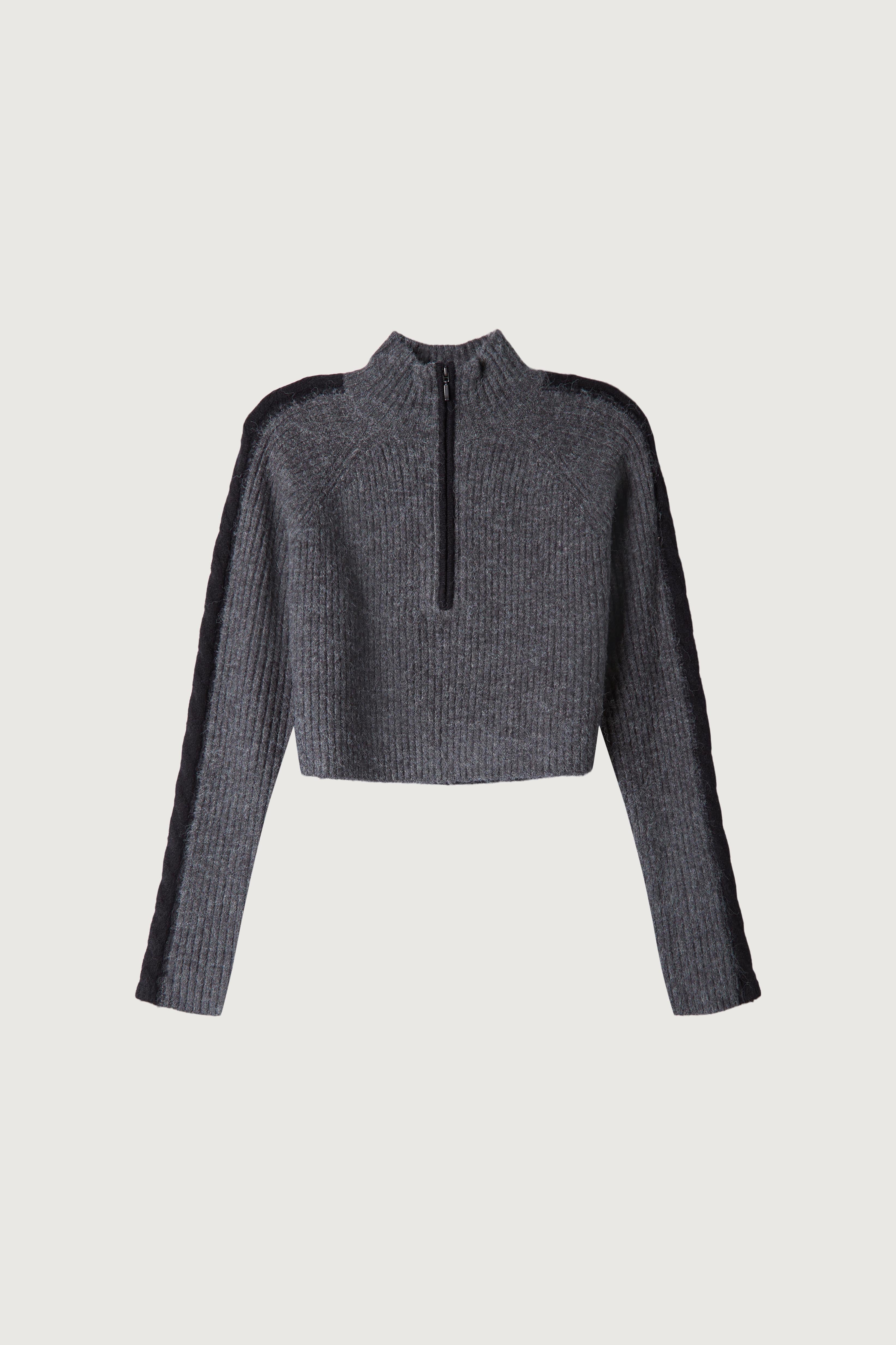 HALF ZIP SWEATER WITH CONTRAST DETAILS Cheap With Mastercard