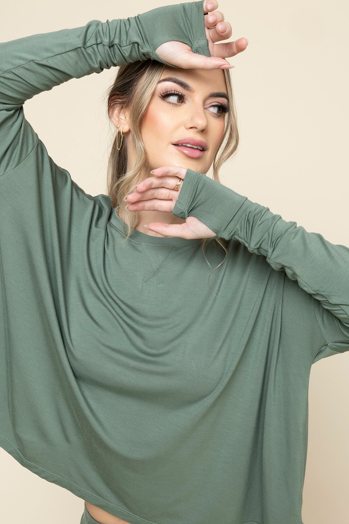 The Perfect Long Sleeve Top - Leaf Green Best Wholesale Online