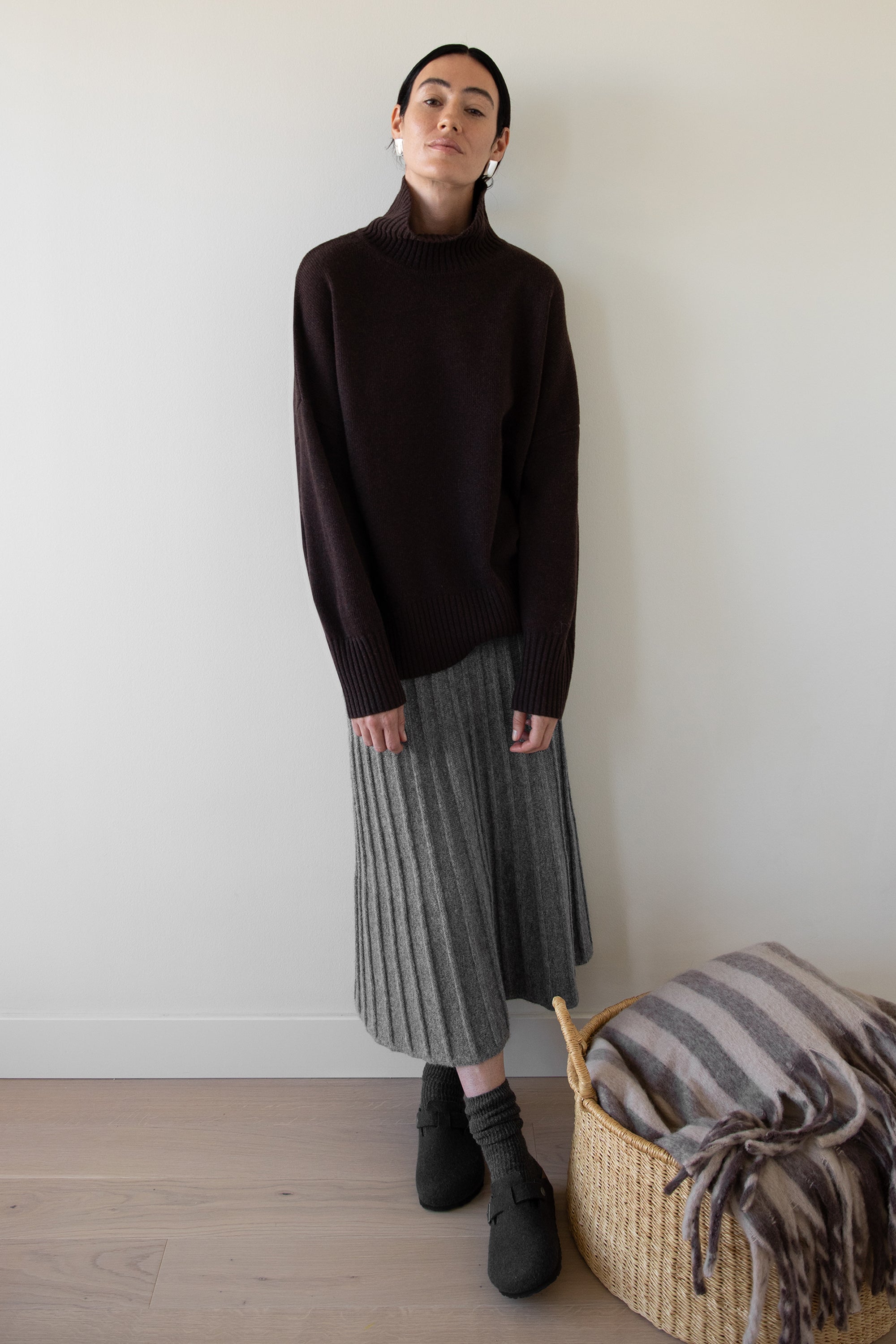 WOOL-BLEND OVERSIZED TURTLENECK SWEATER Buy Cheap Hot Sale