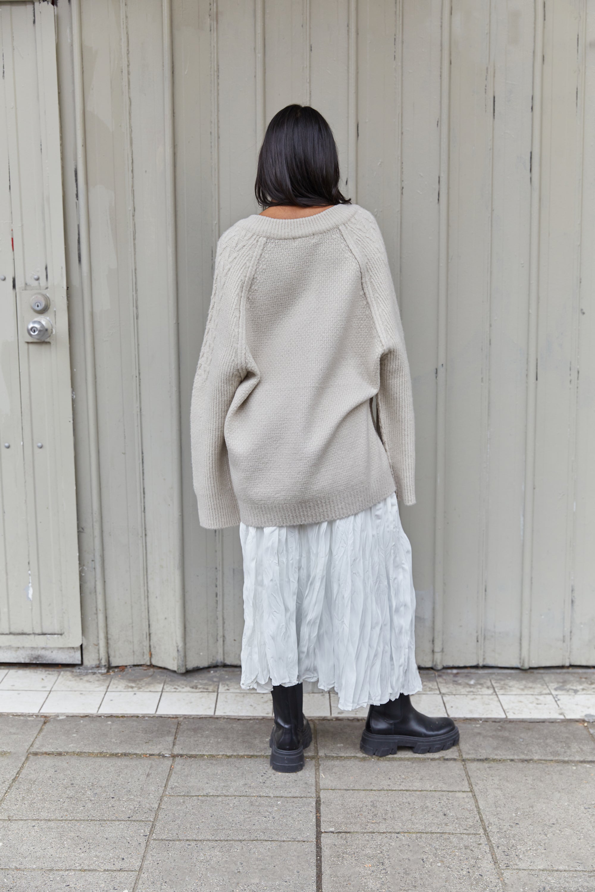 OVERSIZED CABLE KNIT SWEATER Sale Enjoy