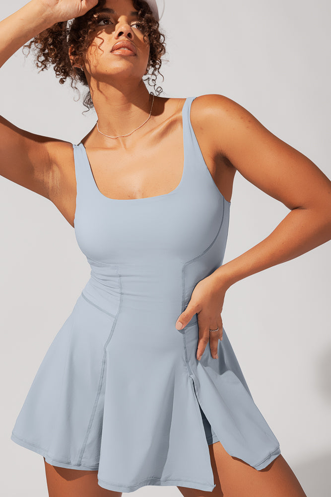 Tie-Breaker Superdress - Cloudy Blue Sale Affordable