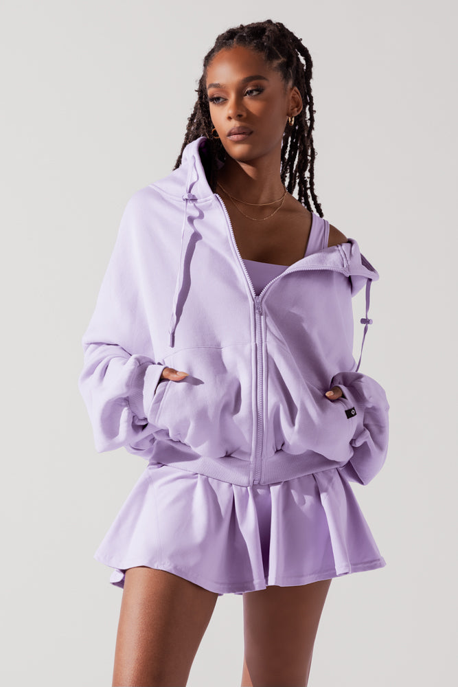 Zip Cloud Hoodie - Digital Lavender Get Authentic Cheap Online