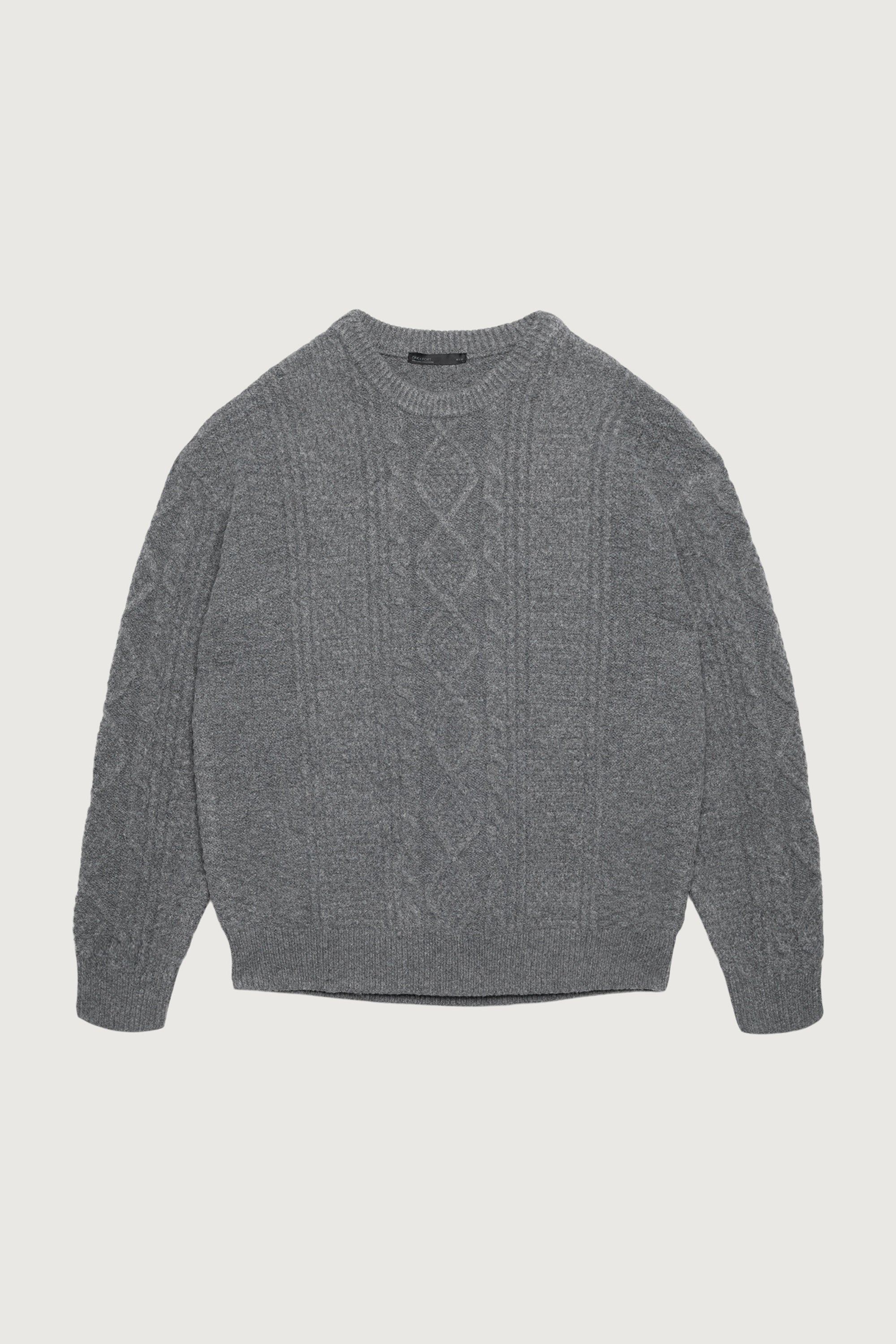 CABLE KNIT CREWNECK SWEATER Buy Cheap Shop