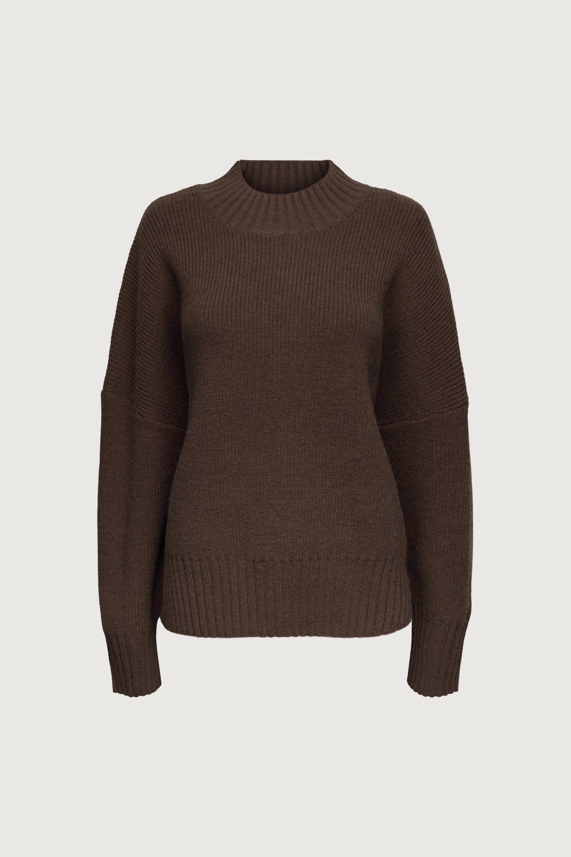 OVERSIZED WIDE-RIBBED TRIM SWEATER Discount Footaction