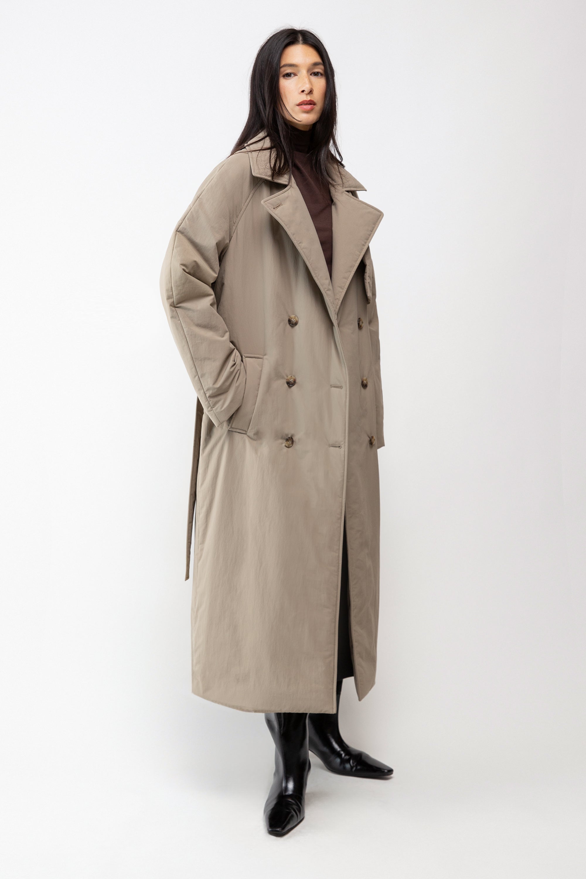 OVERSIZED PUFFER TRENCH COAT 2025 Cheap Pice