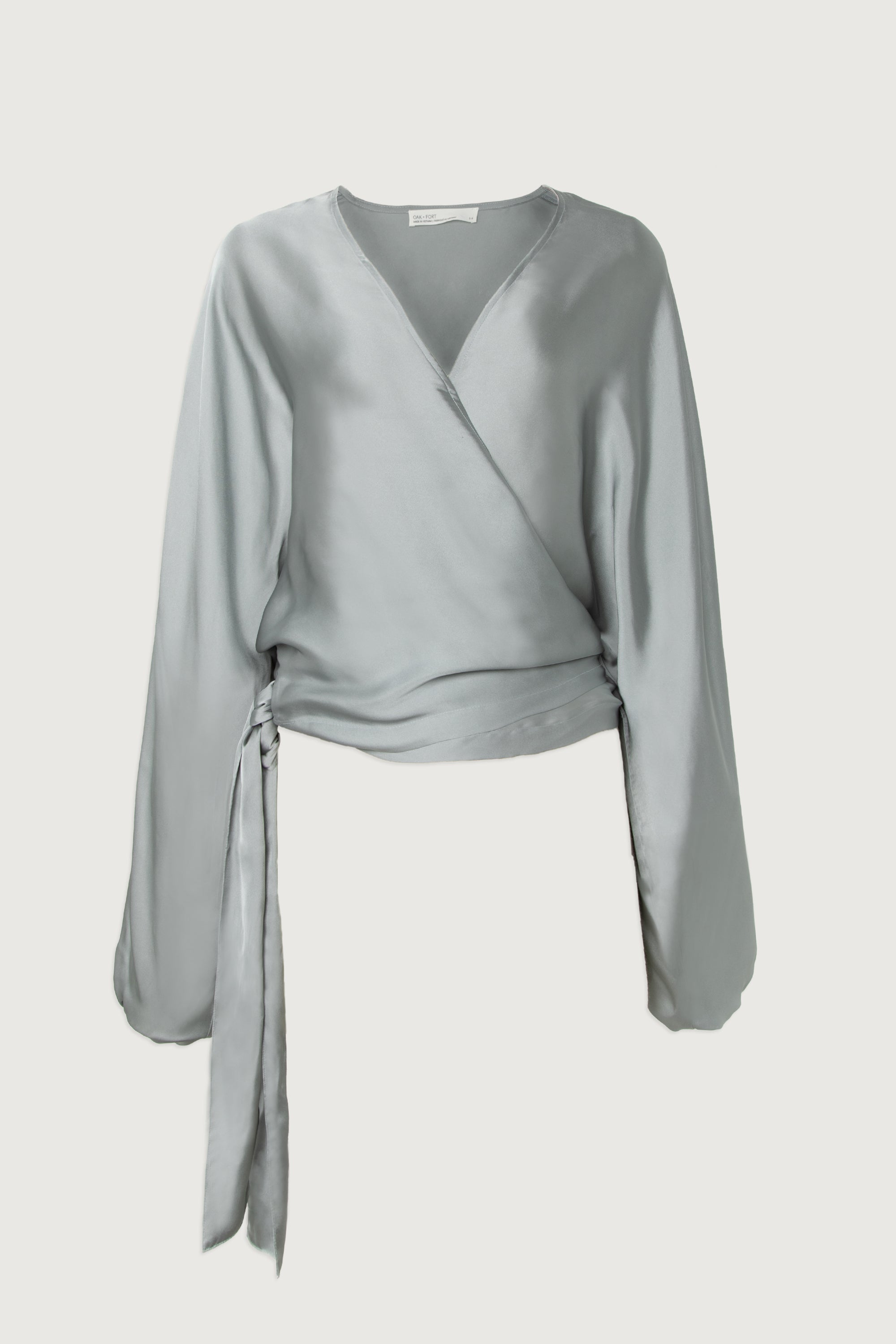 SATIN WRAP BLOUSE Cheap Visa Payment