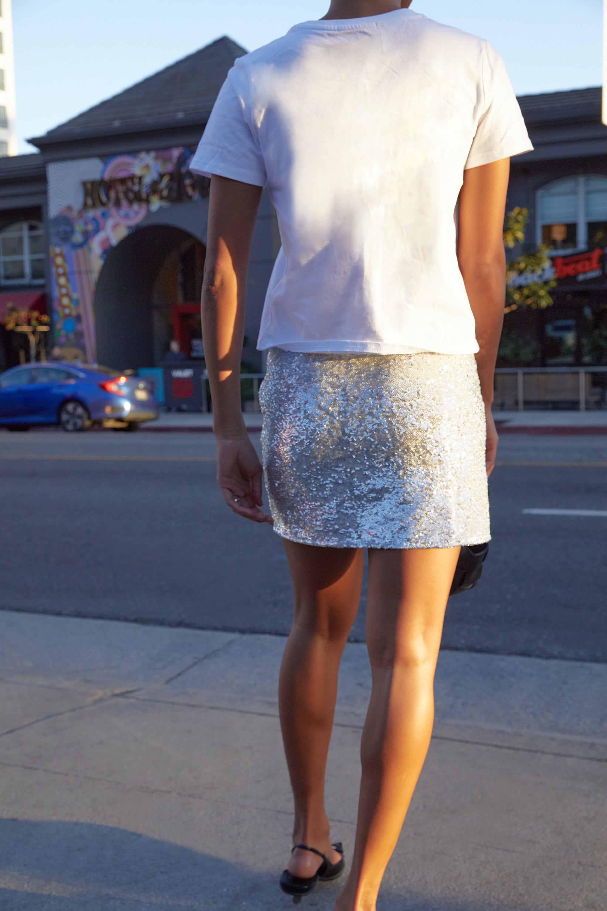 SEQUIN MINI SKIRT Cheap Sale Ebay