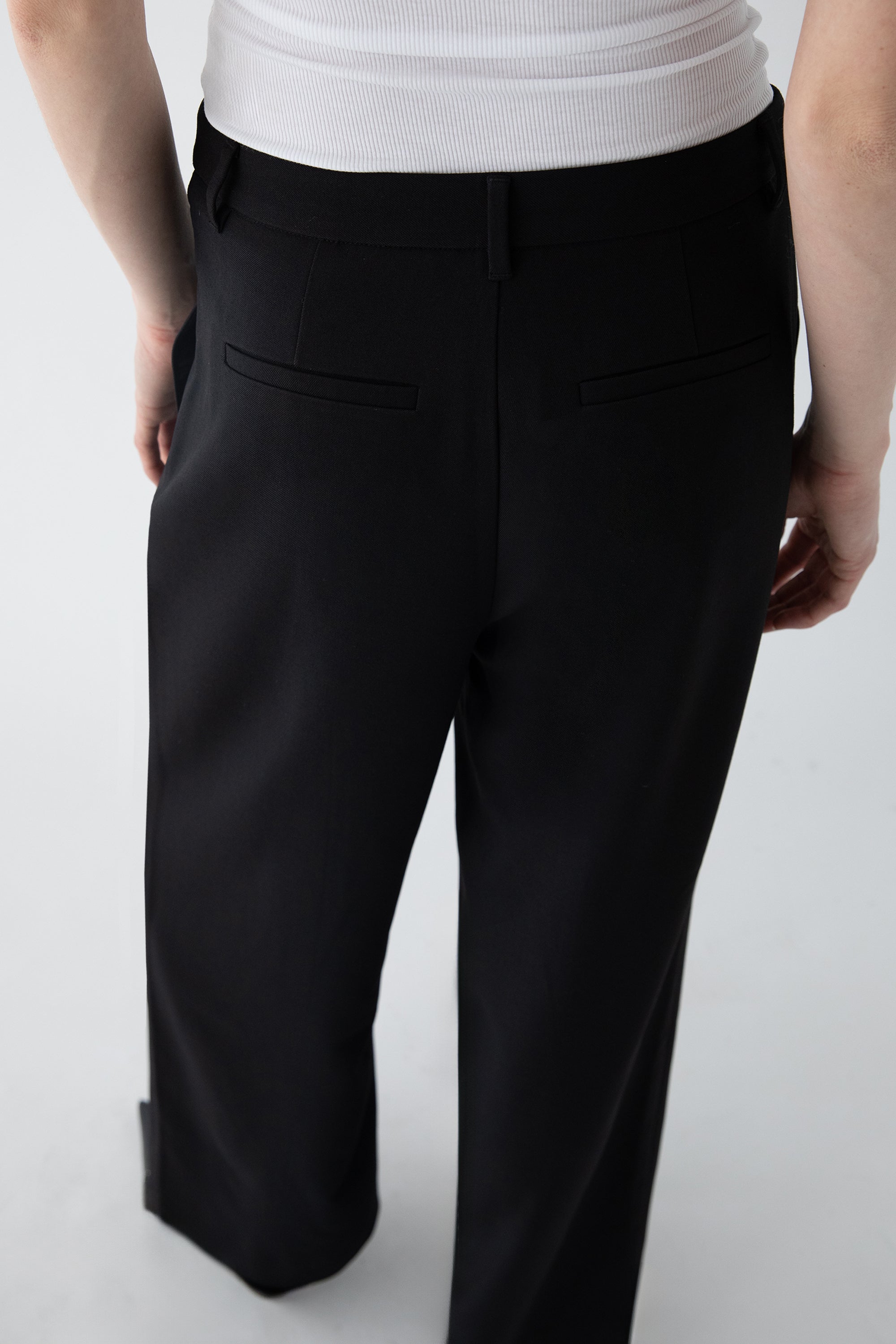 CROSSOVER WAIST WIDE LEG PANT Discount Best Sale