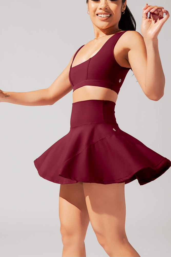 Twirl Skort - Crimson Good Selling Online