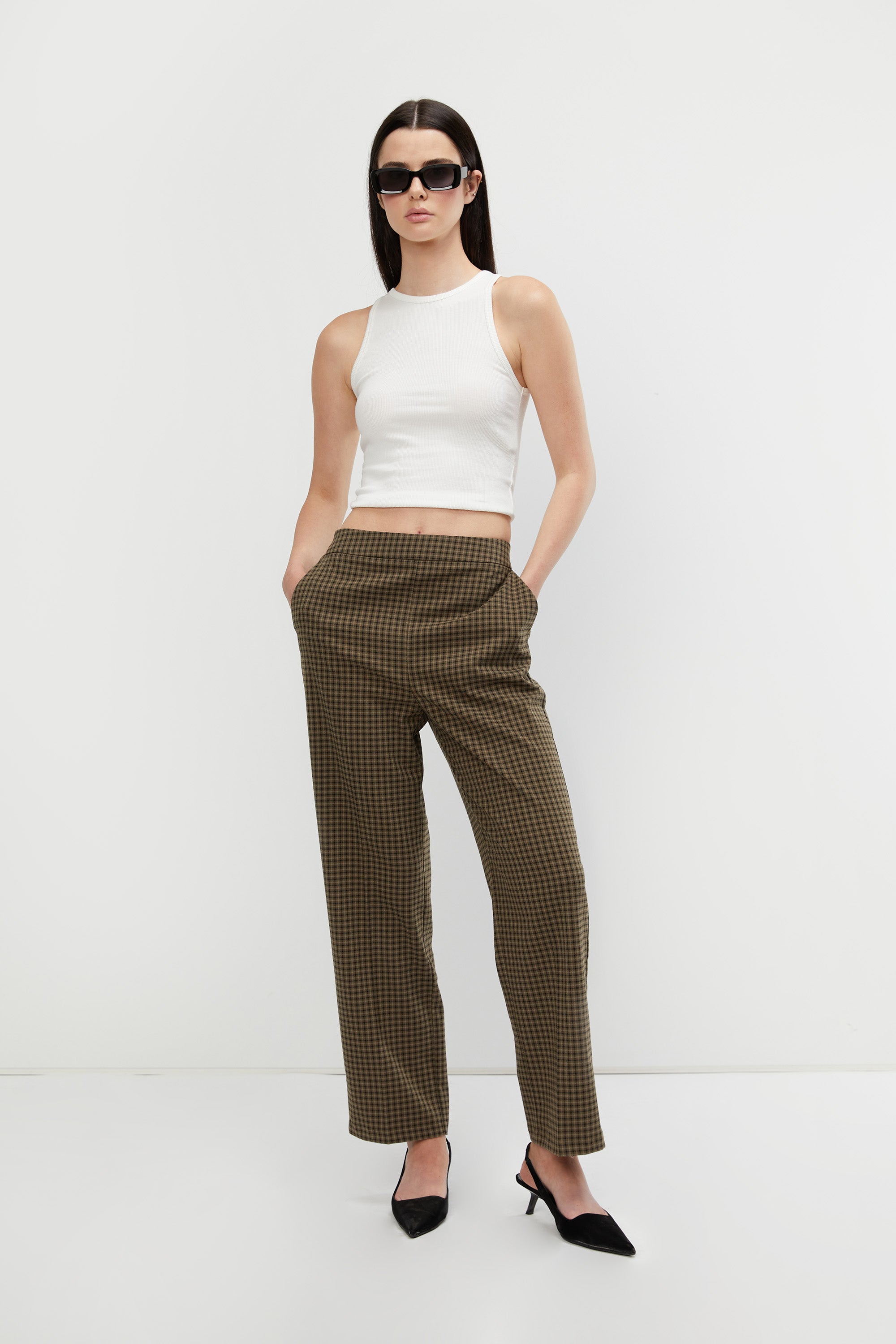 PLAID TROUSER Discount Classic