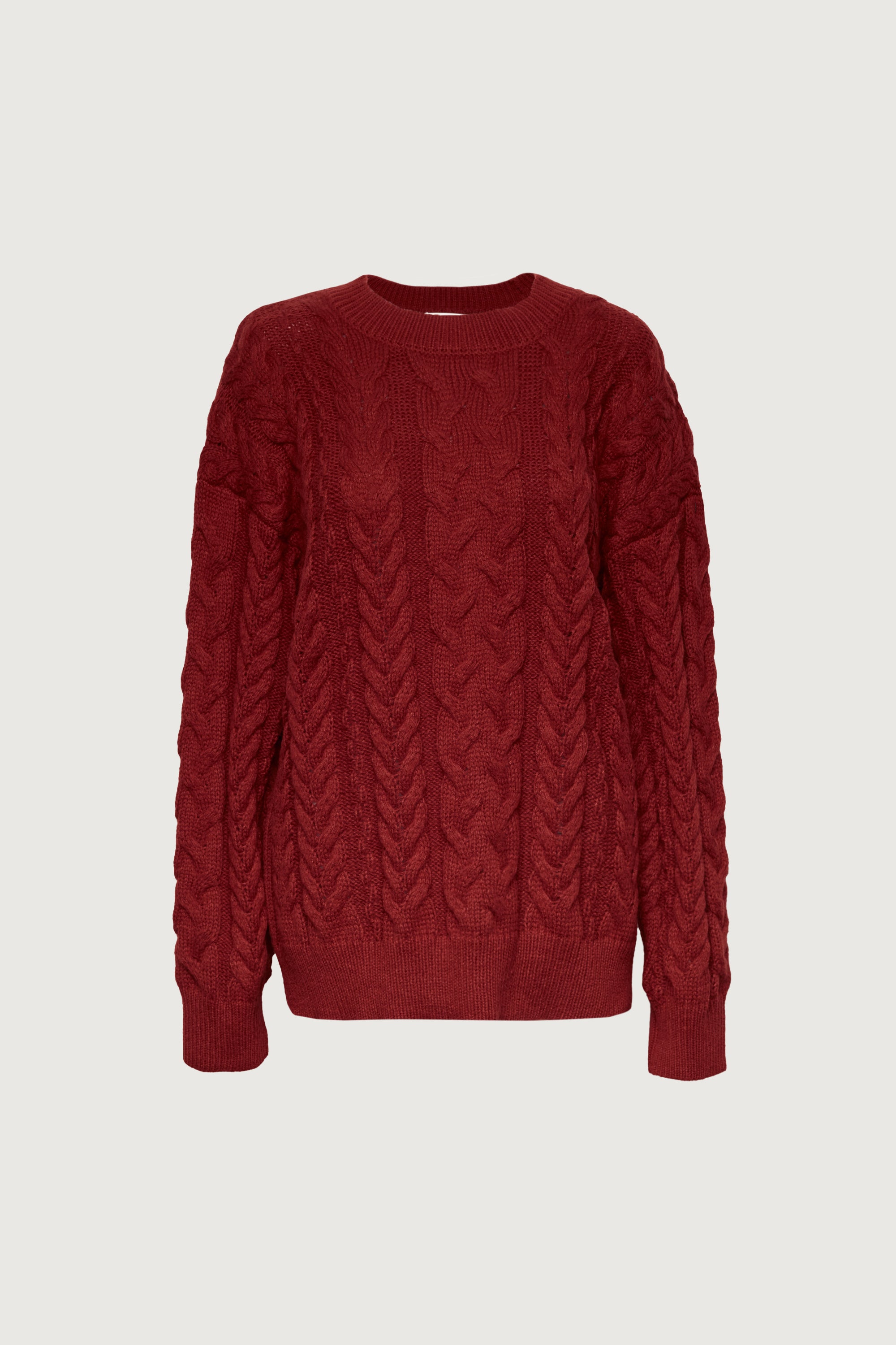 CABLE KNIT CREWNECK SWEATER Best Place Sale Online