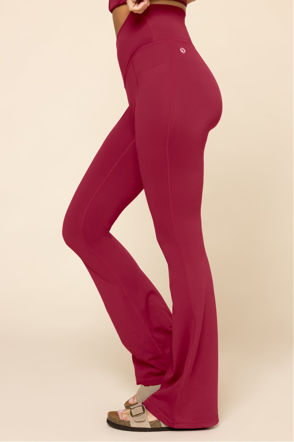 Crisscross Hourglass Flared Leggings with Pockets - Ruby Wholesale Pice Cheap Online