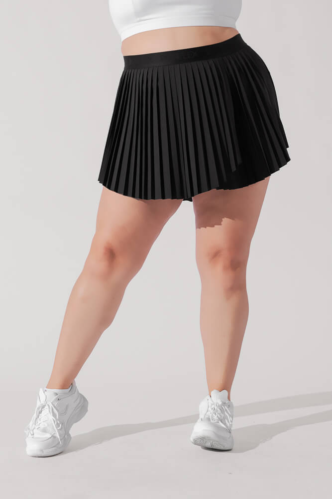 Ace ¡®em Pleated Skort - Black Outlet 100% Original