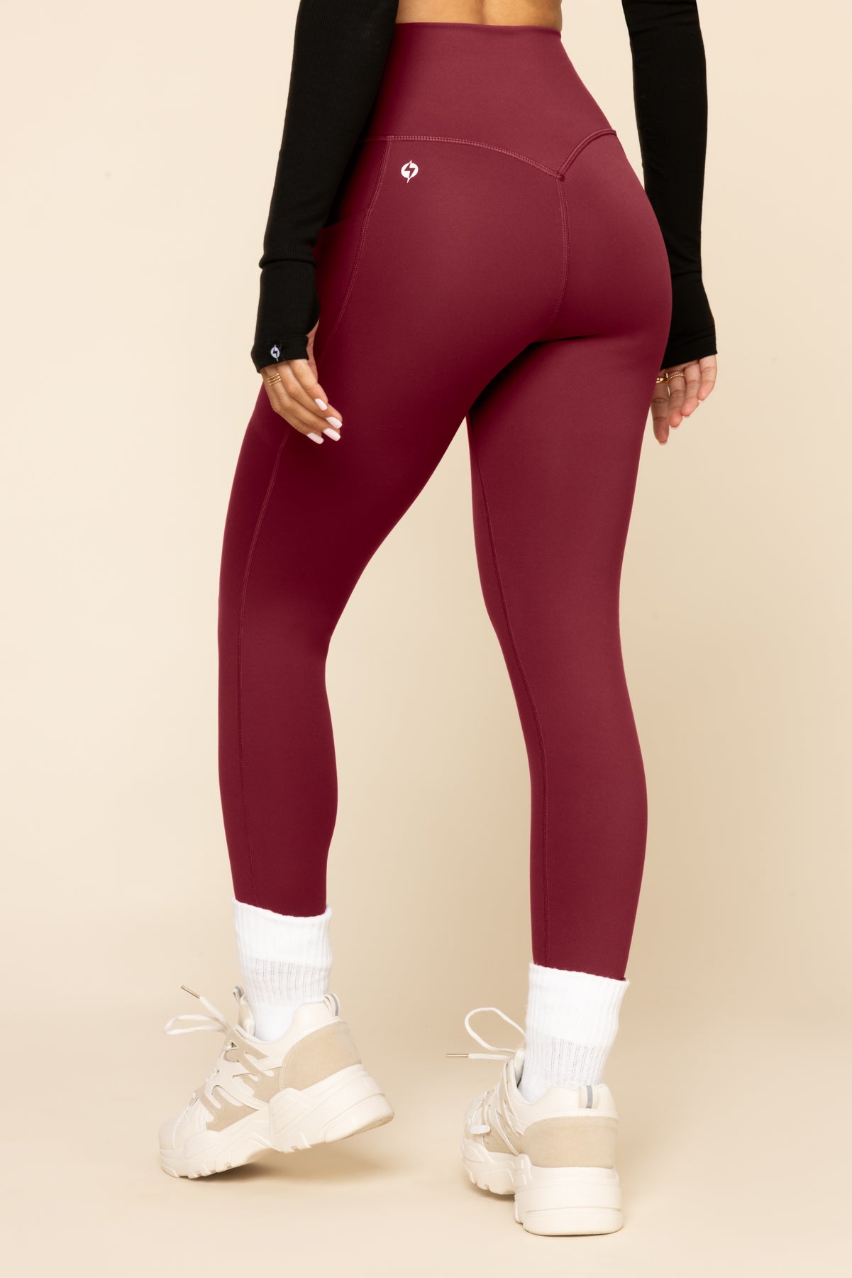 Supersculpt Leggings with Pockets - Crimson Clearance Store Sale Online