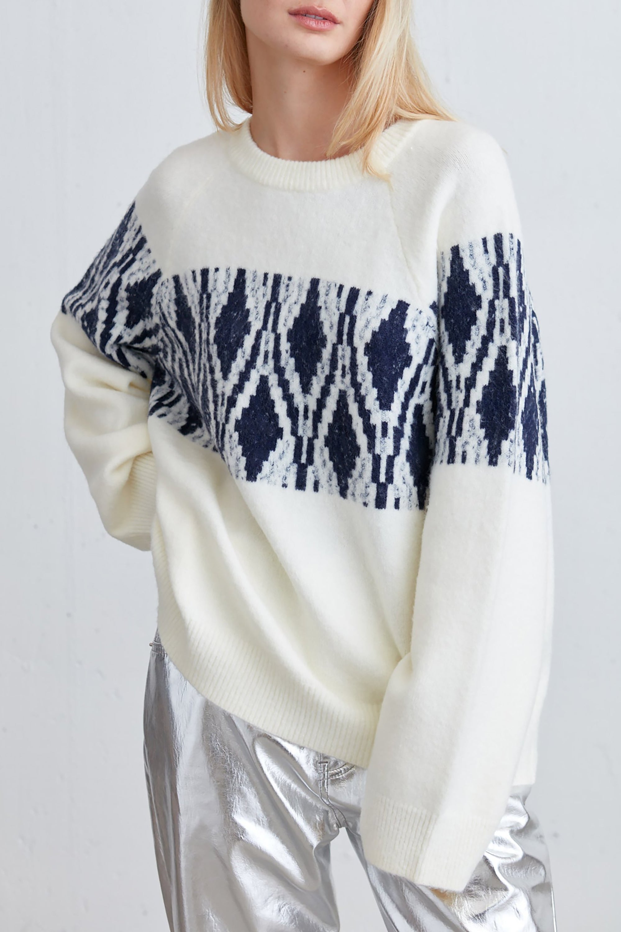 FAIR ISLE CREWNECK SWEATER Discount Many Kinds Of