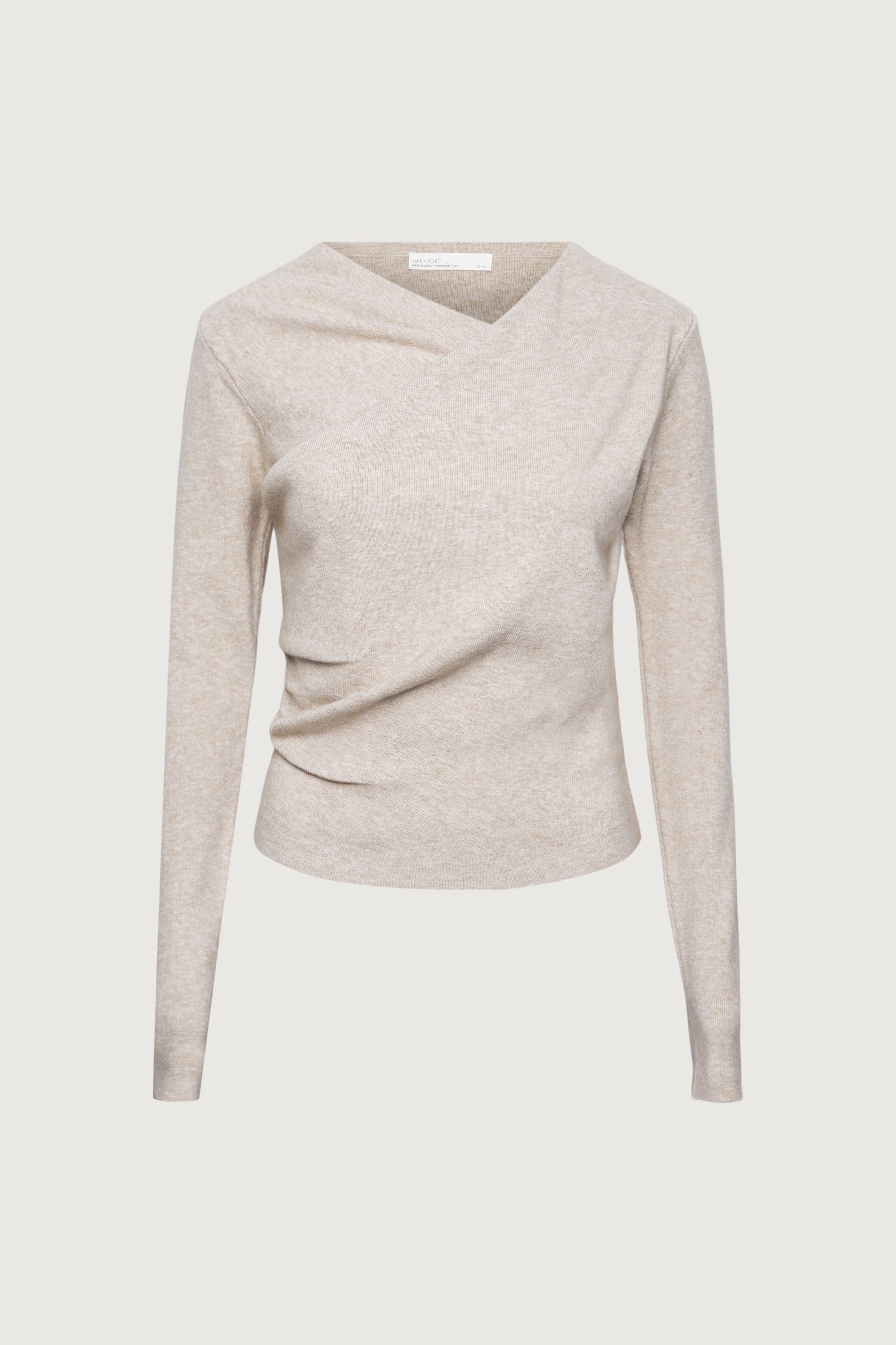 LONG SLEEVE GATHERED NECK TOP Sale Low Pice Fee Shipping