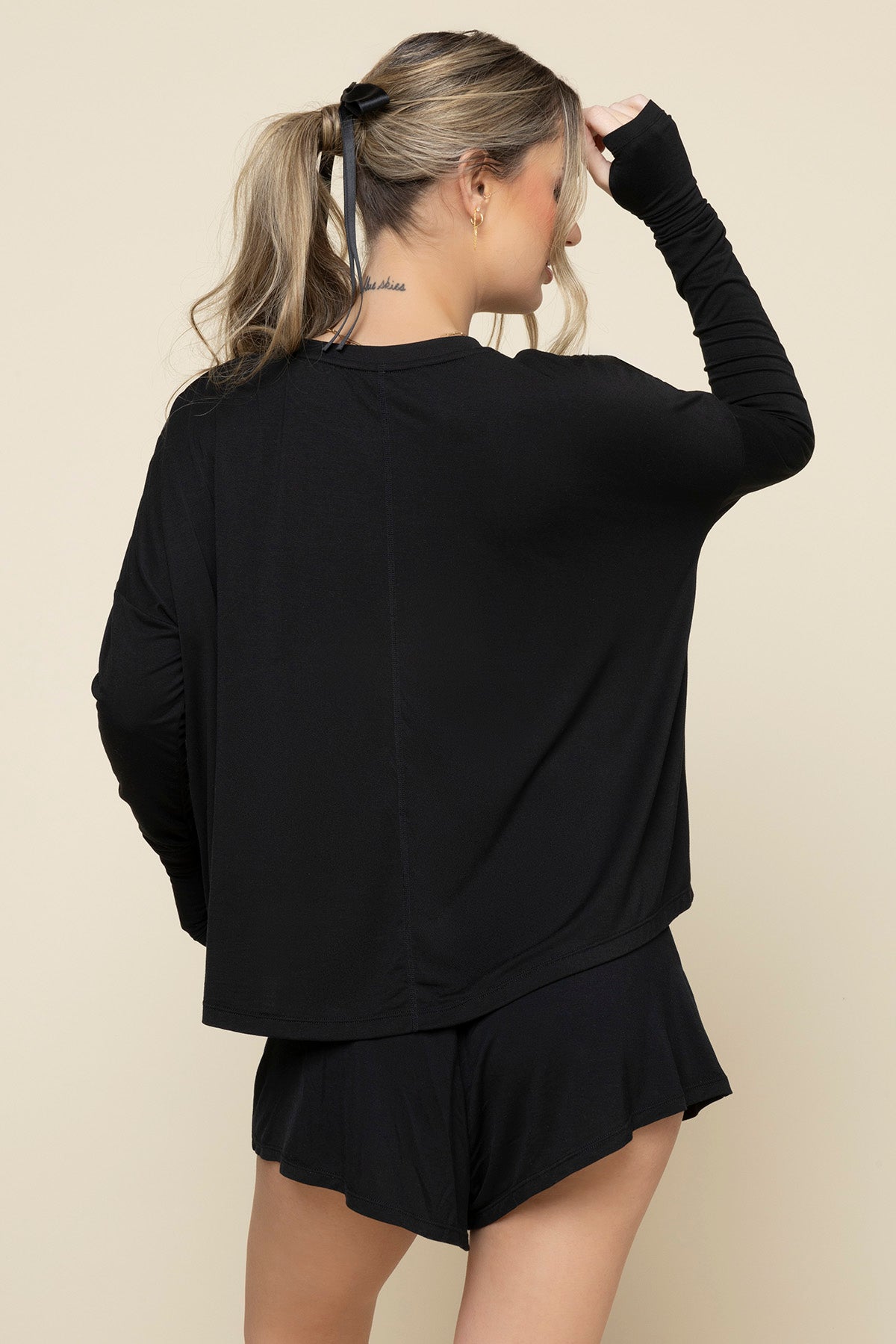 The Perfect Long Sleeve Top - Black Free Shipping Fake