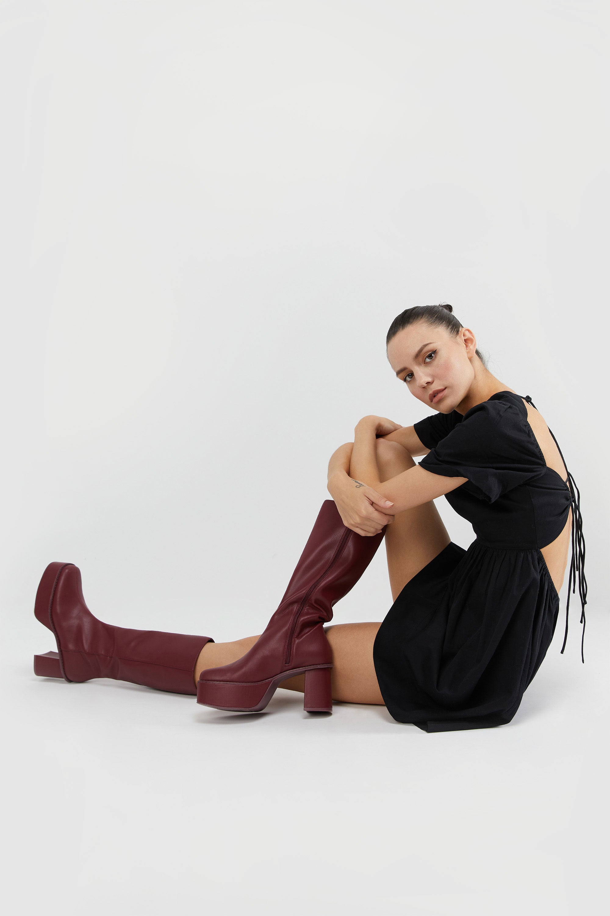 PLATFORM KNEE HIGH BOOTS Official Site Cheap Online