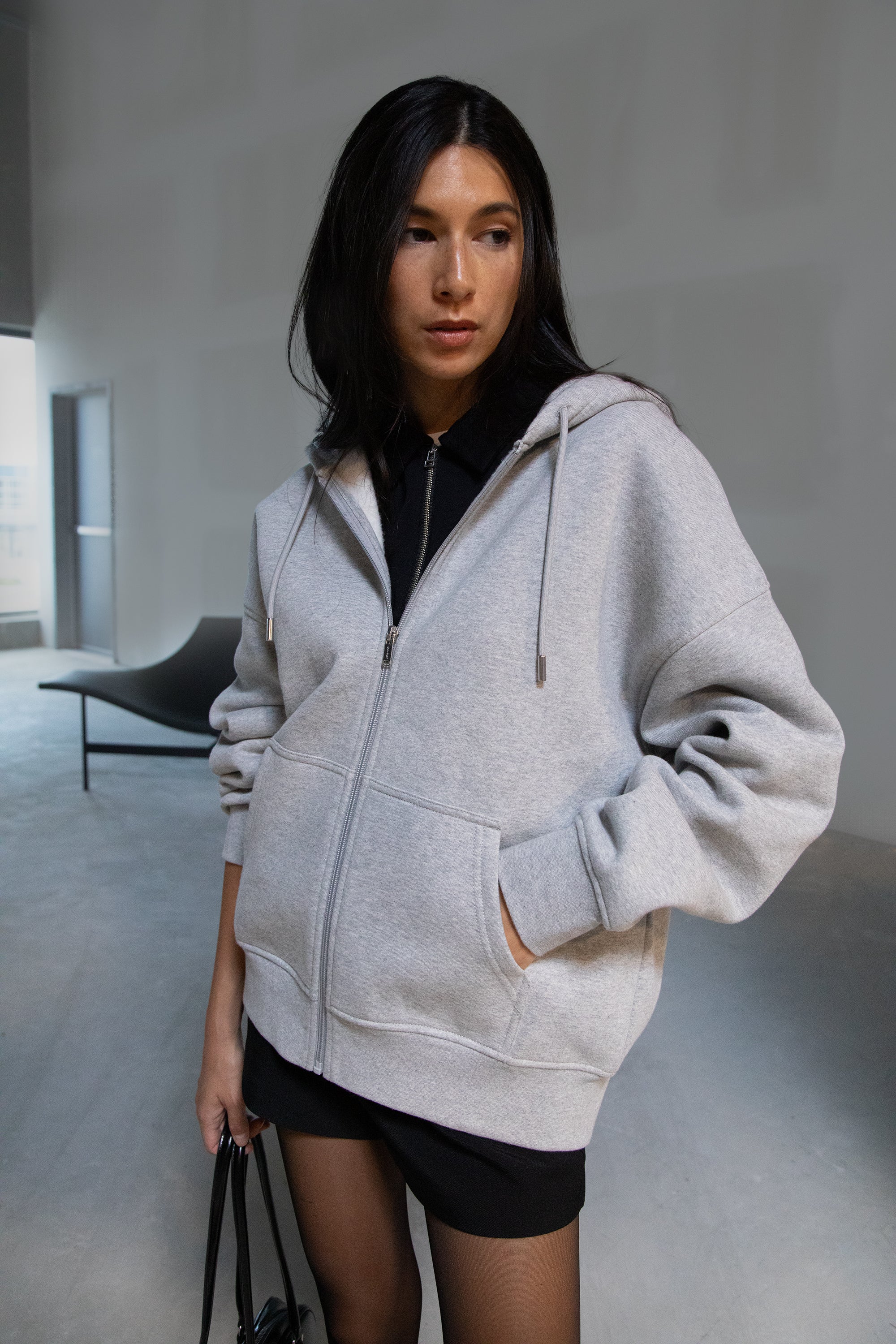 OVERSIZED ZIP-UP HOODIE New Arrival Cheap Pice