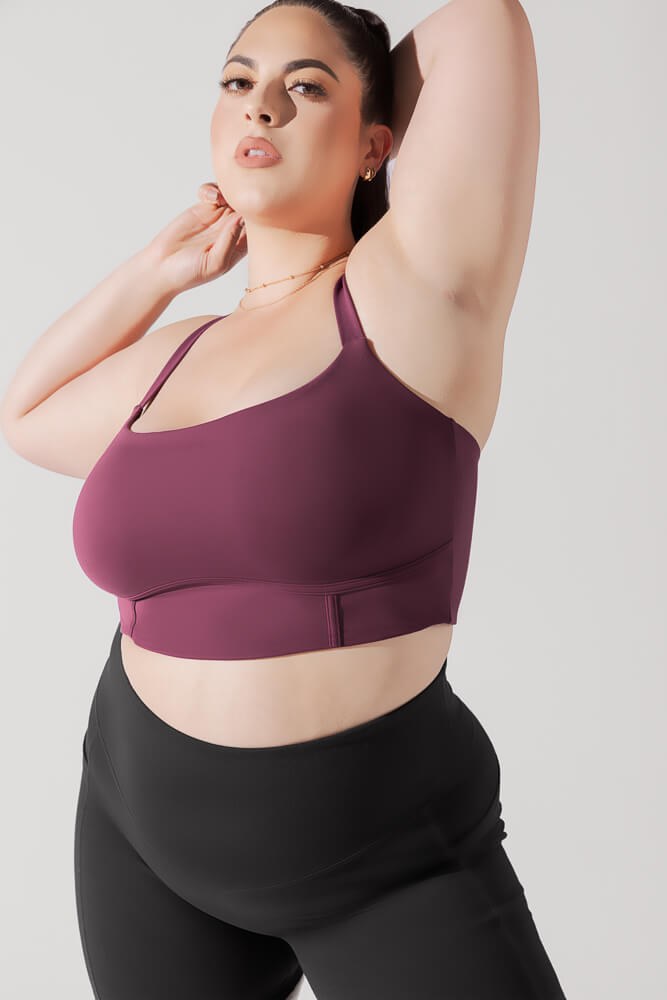 Daphne Corset Crop Top - Plum Cheap Websites