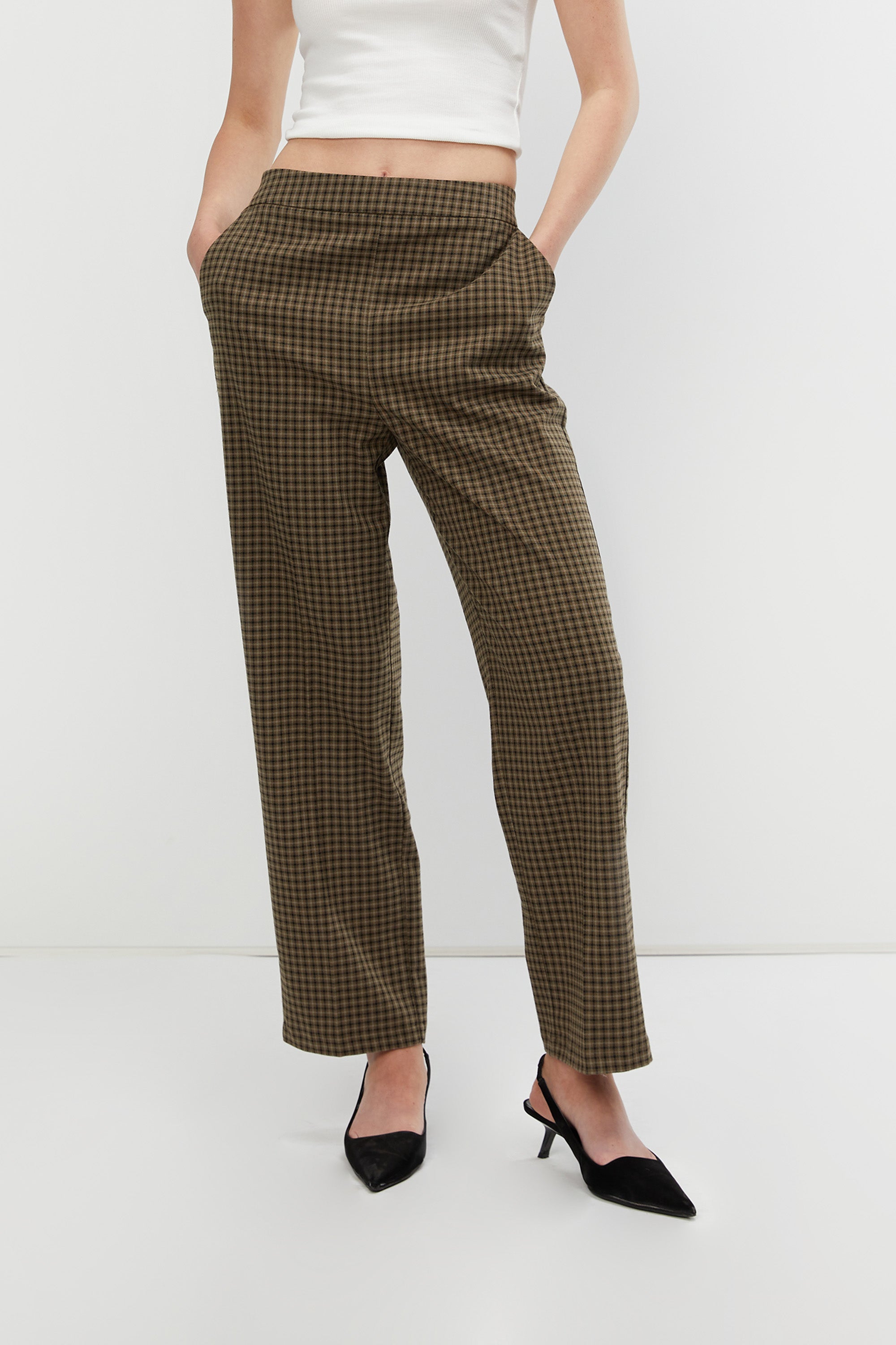 PLAID TROUSER Discount Classic