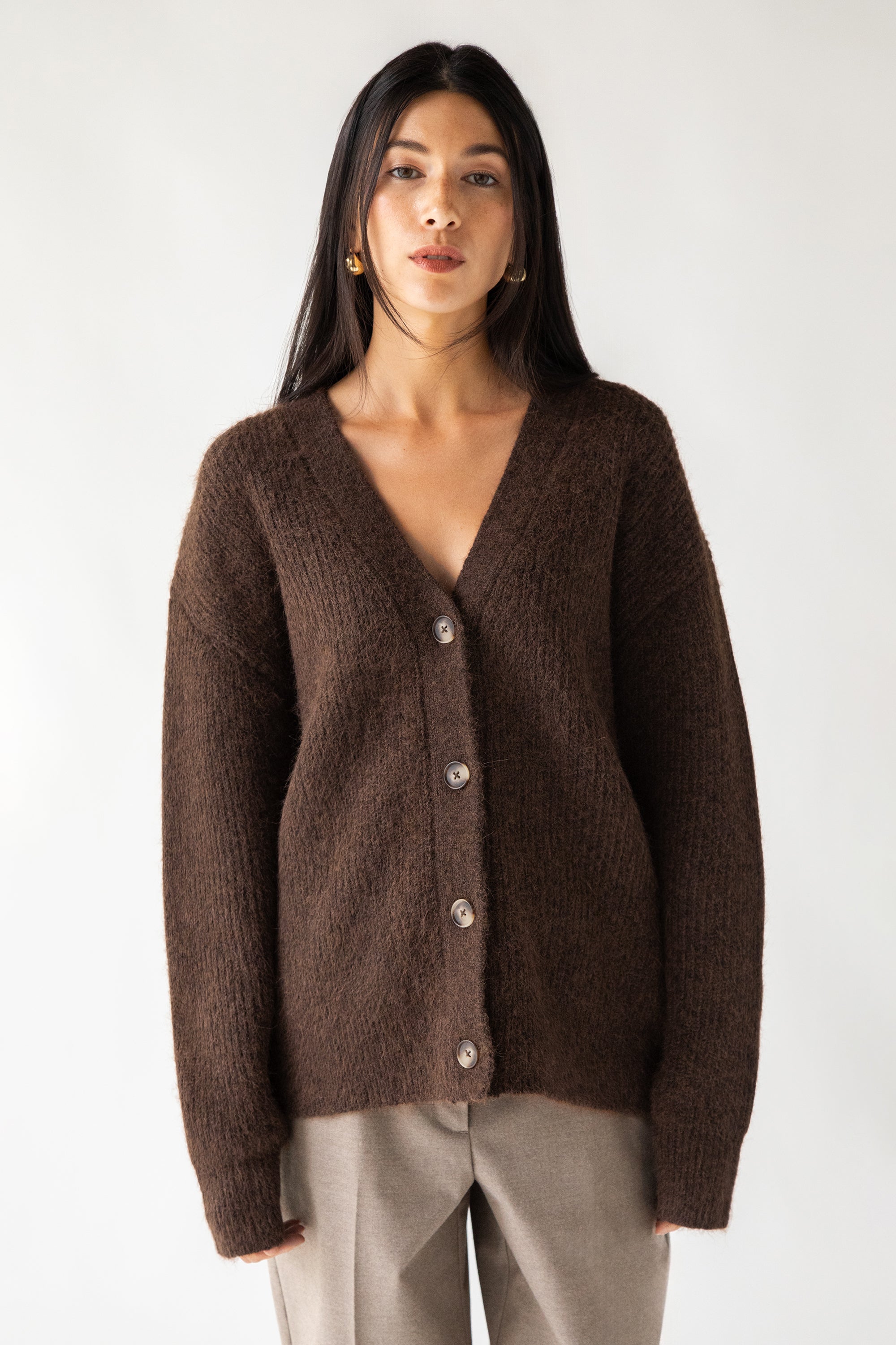 OVERSIZED BUTTON FRONT CARDIGAN Genuine Cheap Pice