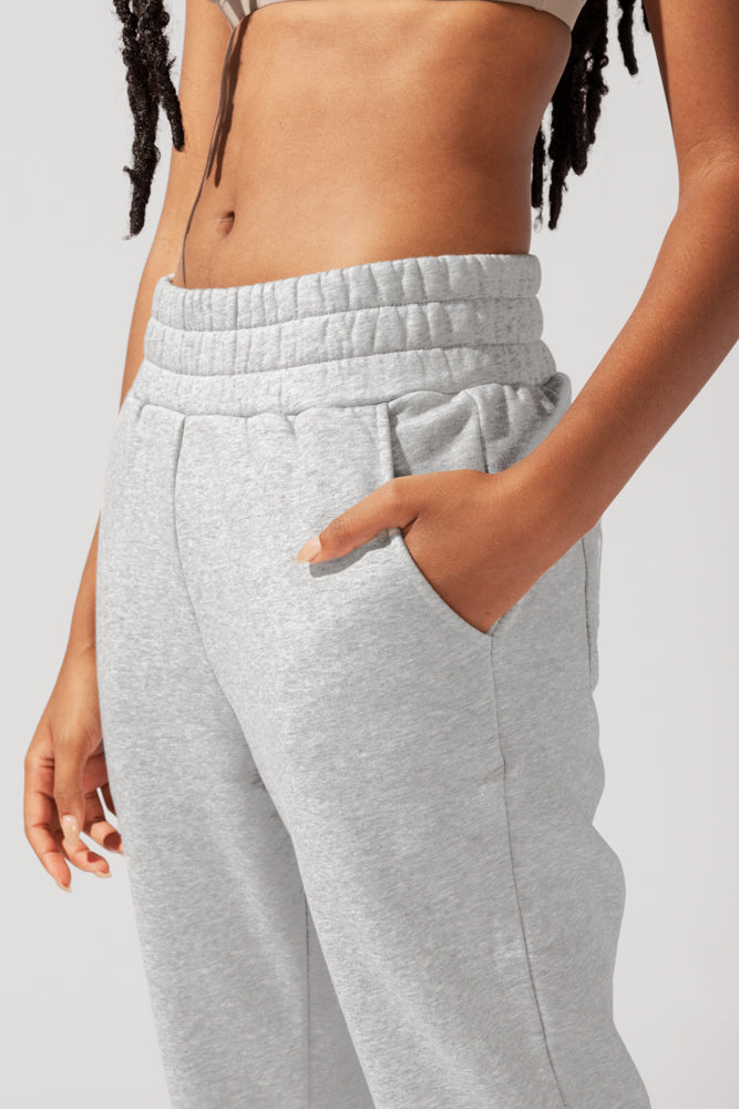 Cloud Rollover Sweatpant - Heather Grey Sale Wholesale Pice