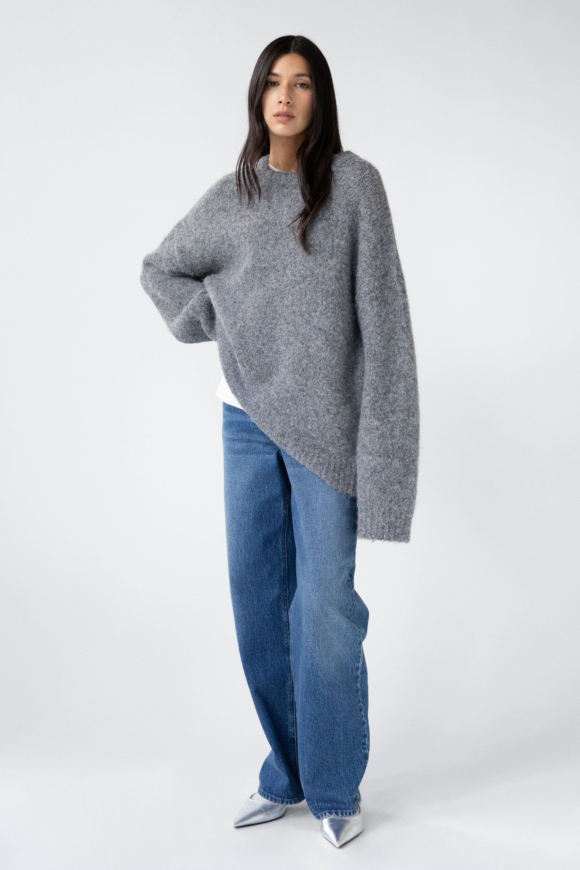 OVERSIZED CREWNECK SWEATER Comfortable Cheap Pice