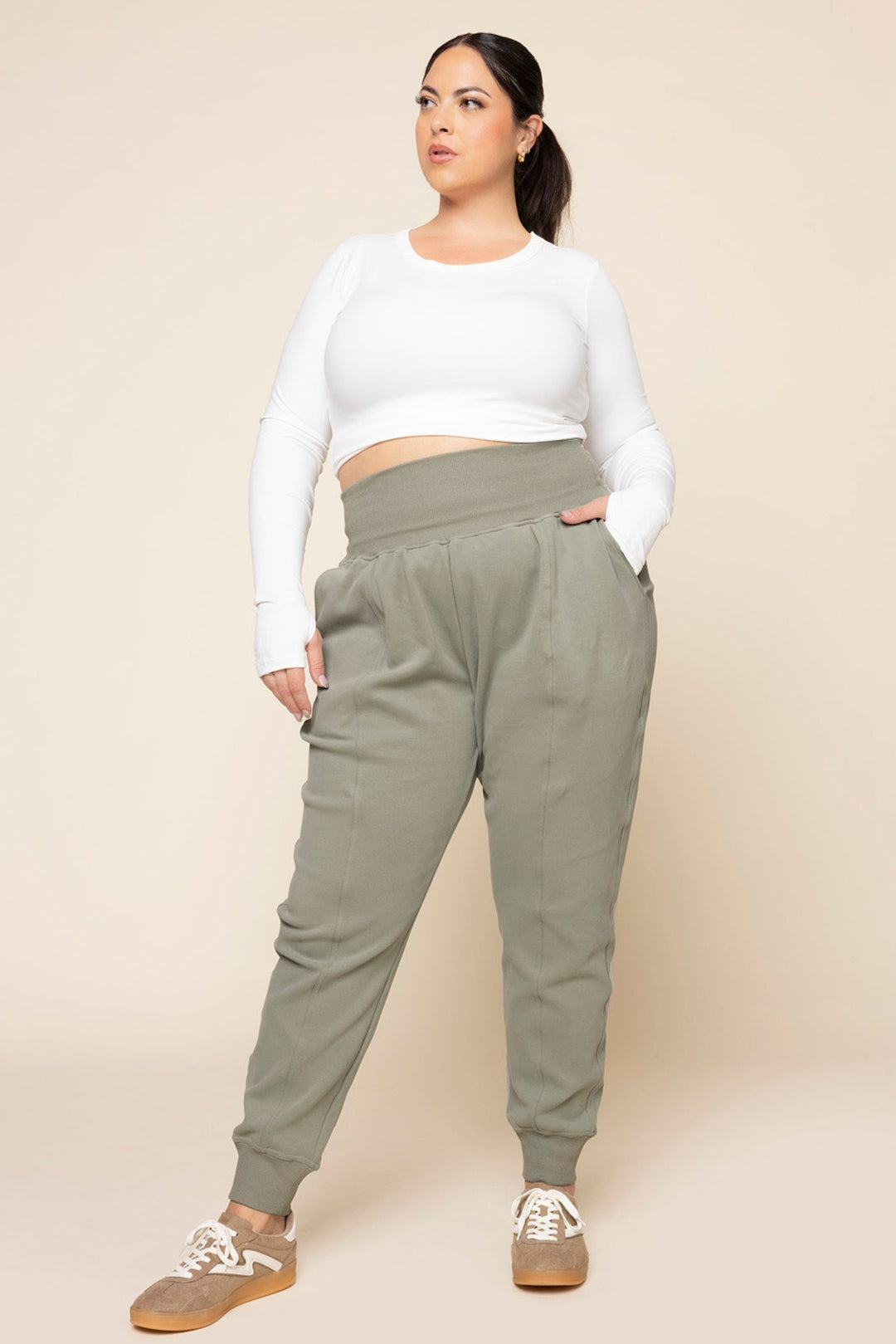 Ooey Gooey Jogger - Light Sage Very Cheap