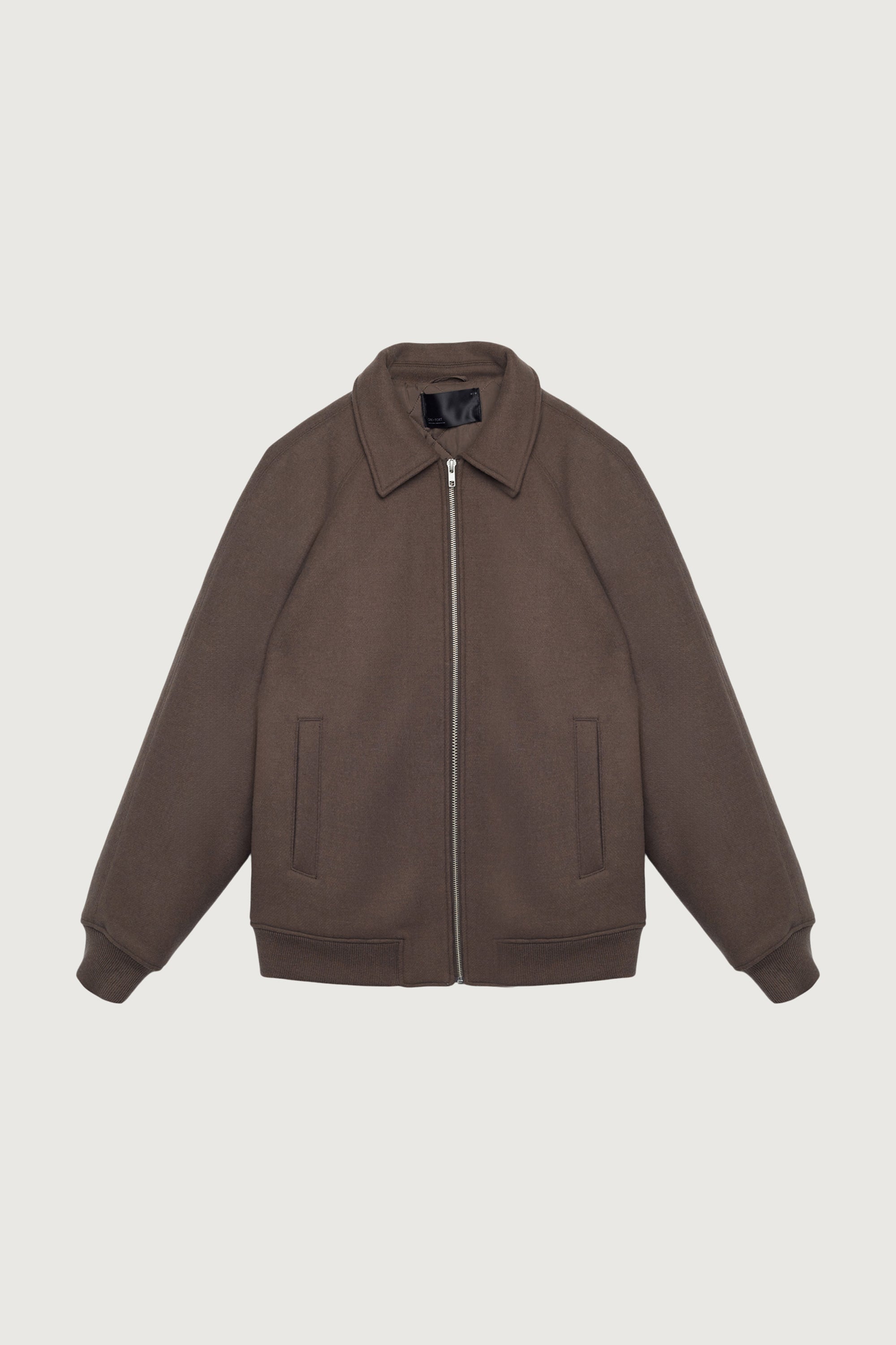 WOOL BLEND BOMBER JACKET Pick A Best For Sale