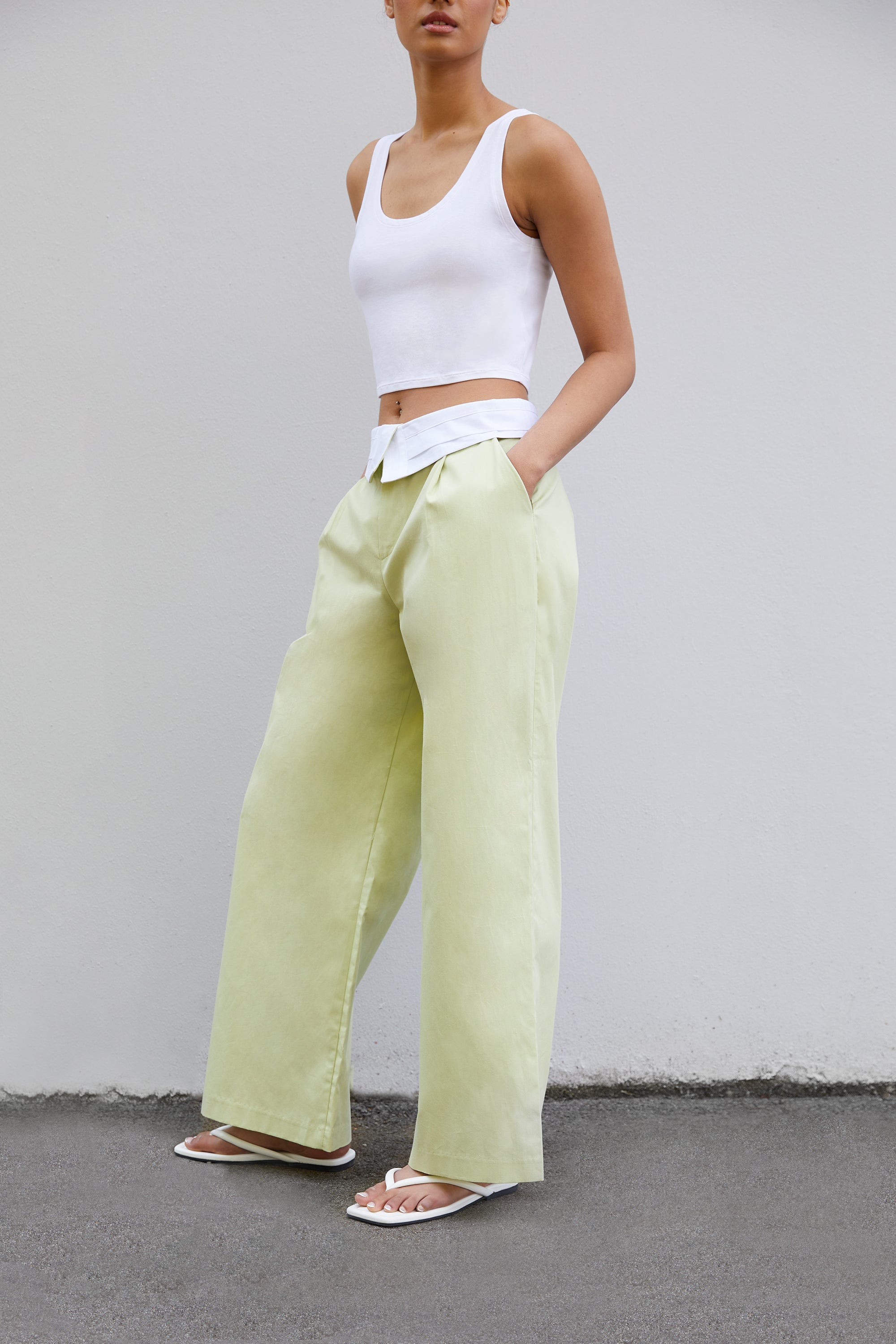 HIGH-RISE WAIST PANT New Arrival For Sale