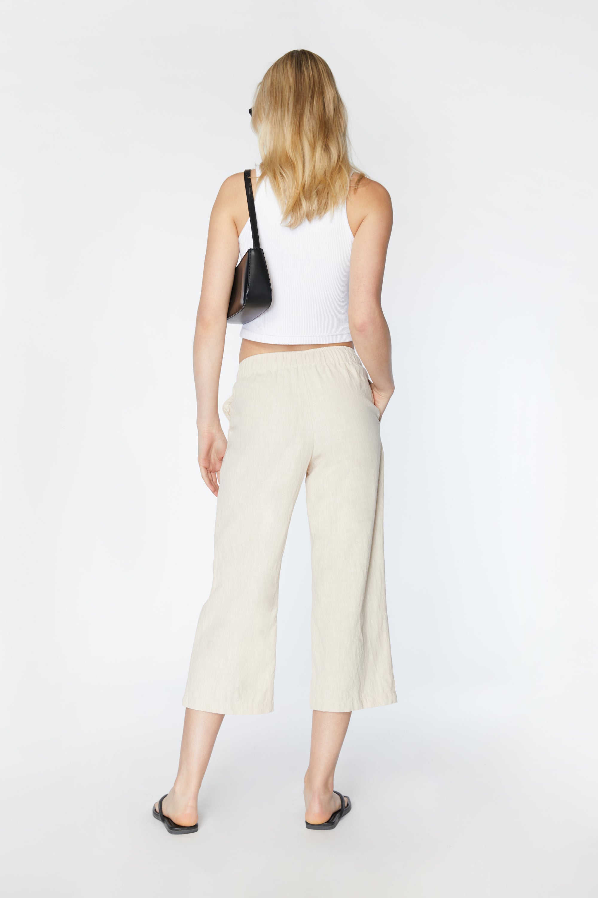 LINEN DRAWSTRING PANTS Free Shipping Sast