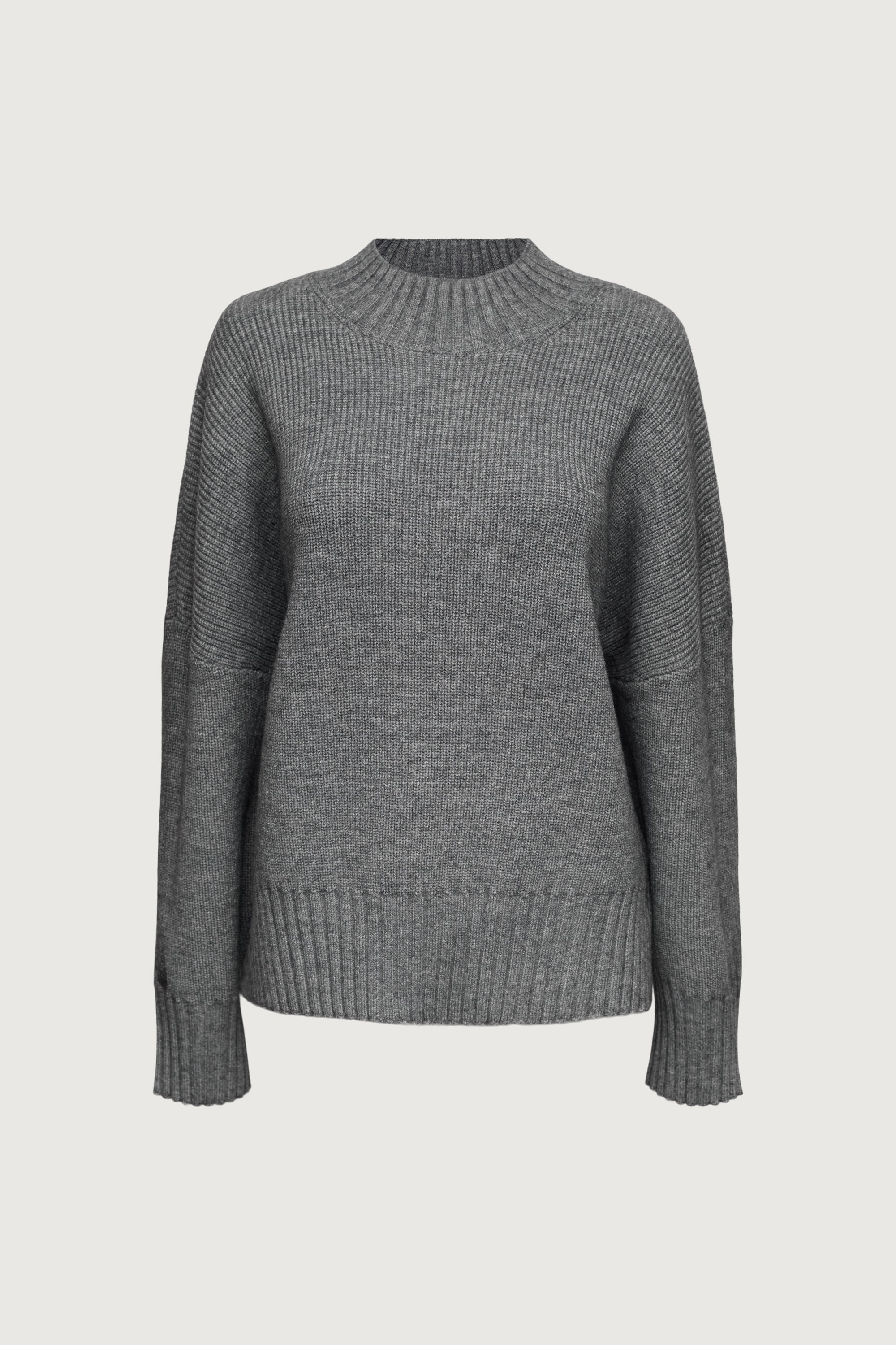 OVERSIZED WIDE-RIBBED TRIM SWEATER Discount Footaction