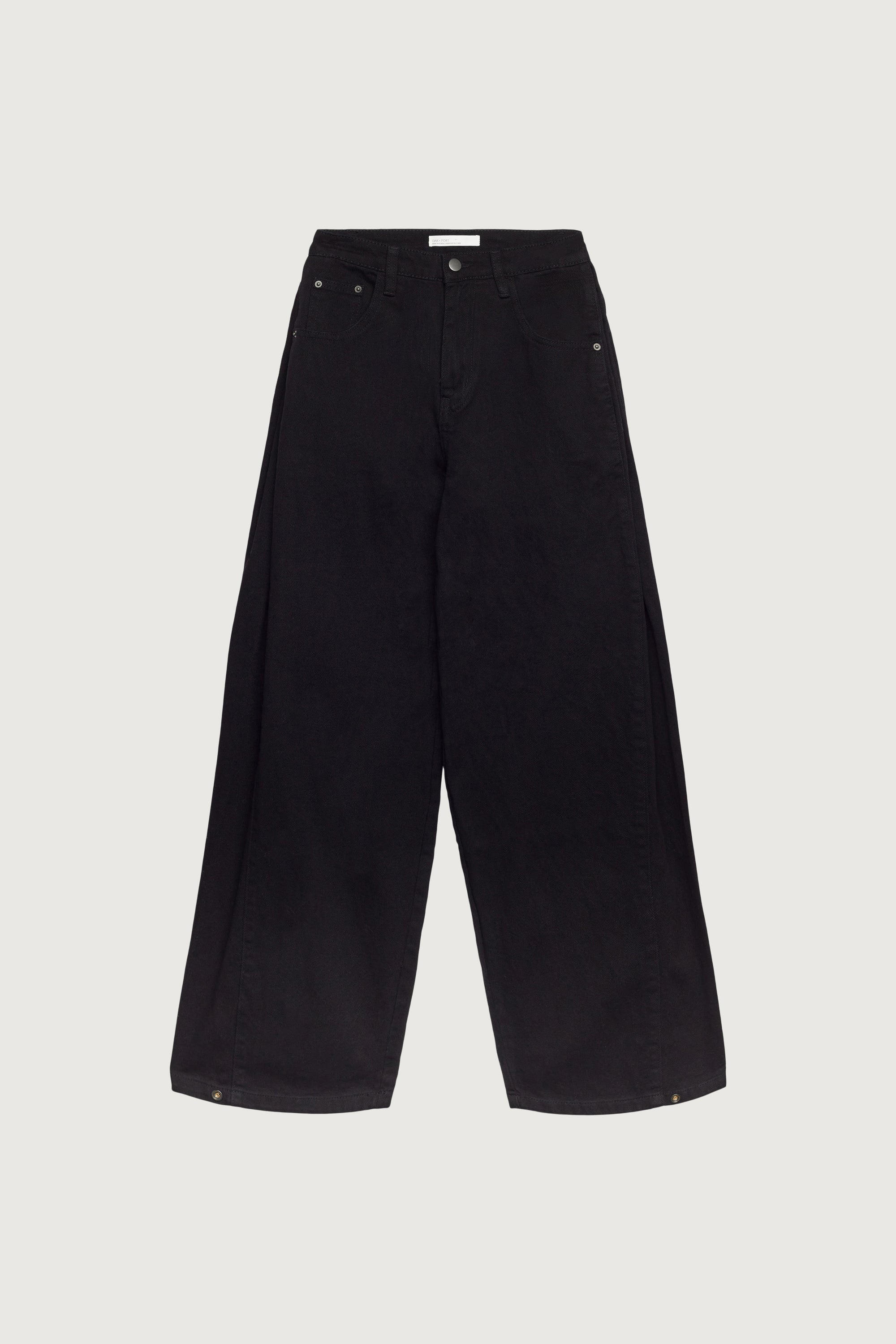 BOTTOM SNAP COTTON TWILL PANTS 2025 Unisex