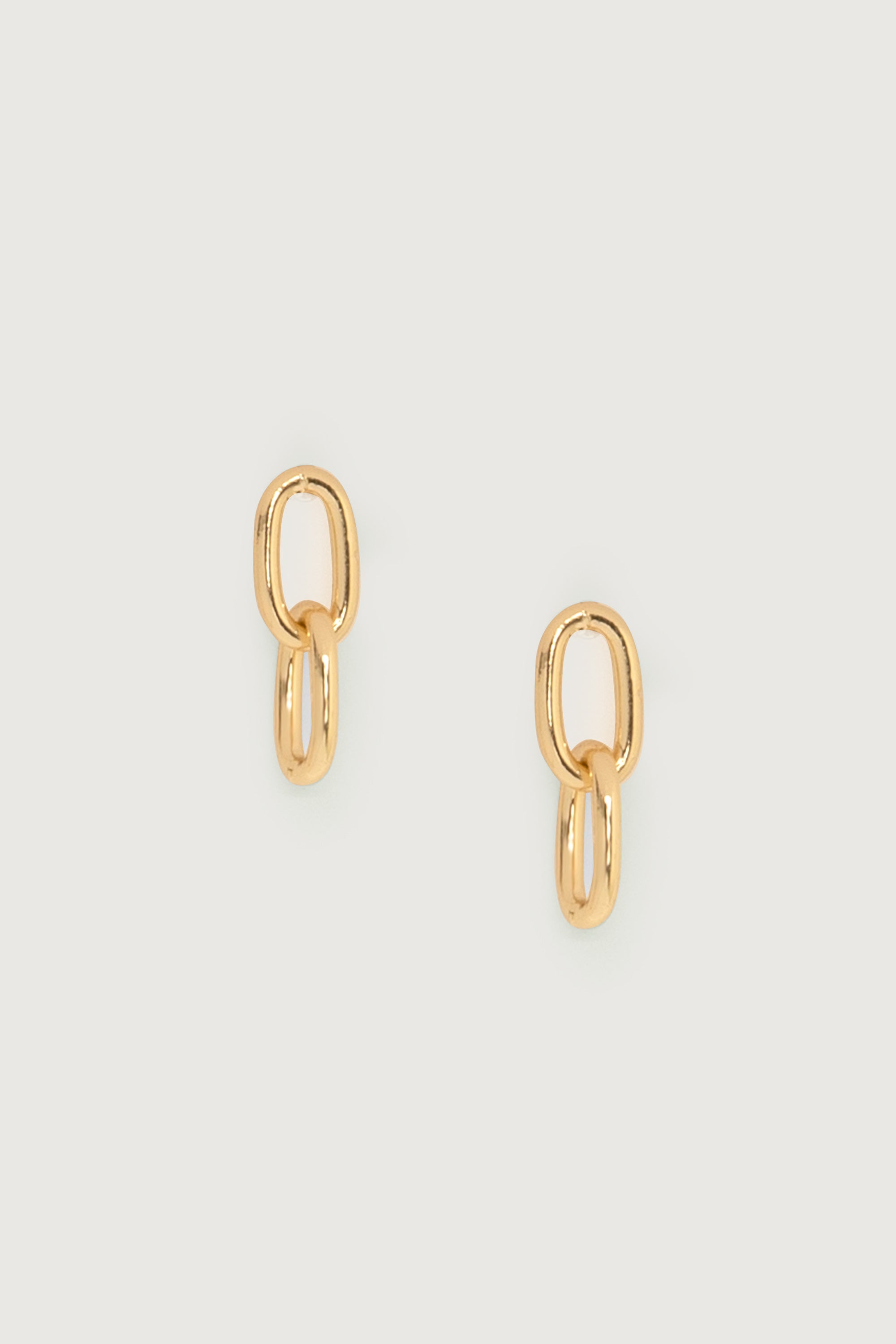 LINKED CHAIN DROP EARRING Discount Pay With Visa