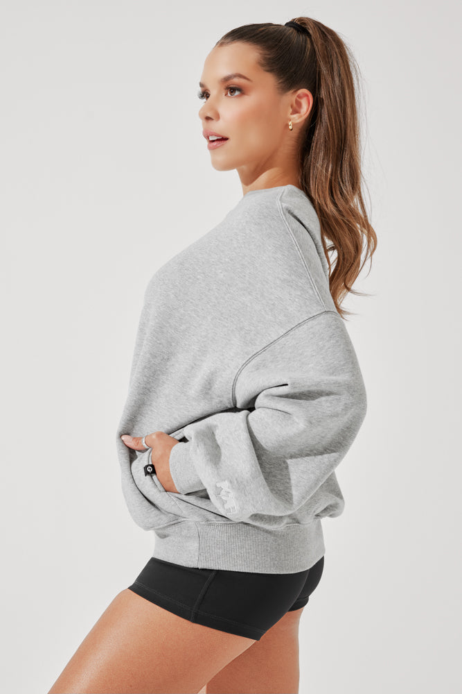 Cloud Crewneck Sweater - Heather Grey Countdown Package Cheap Online