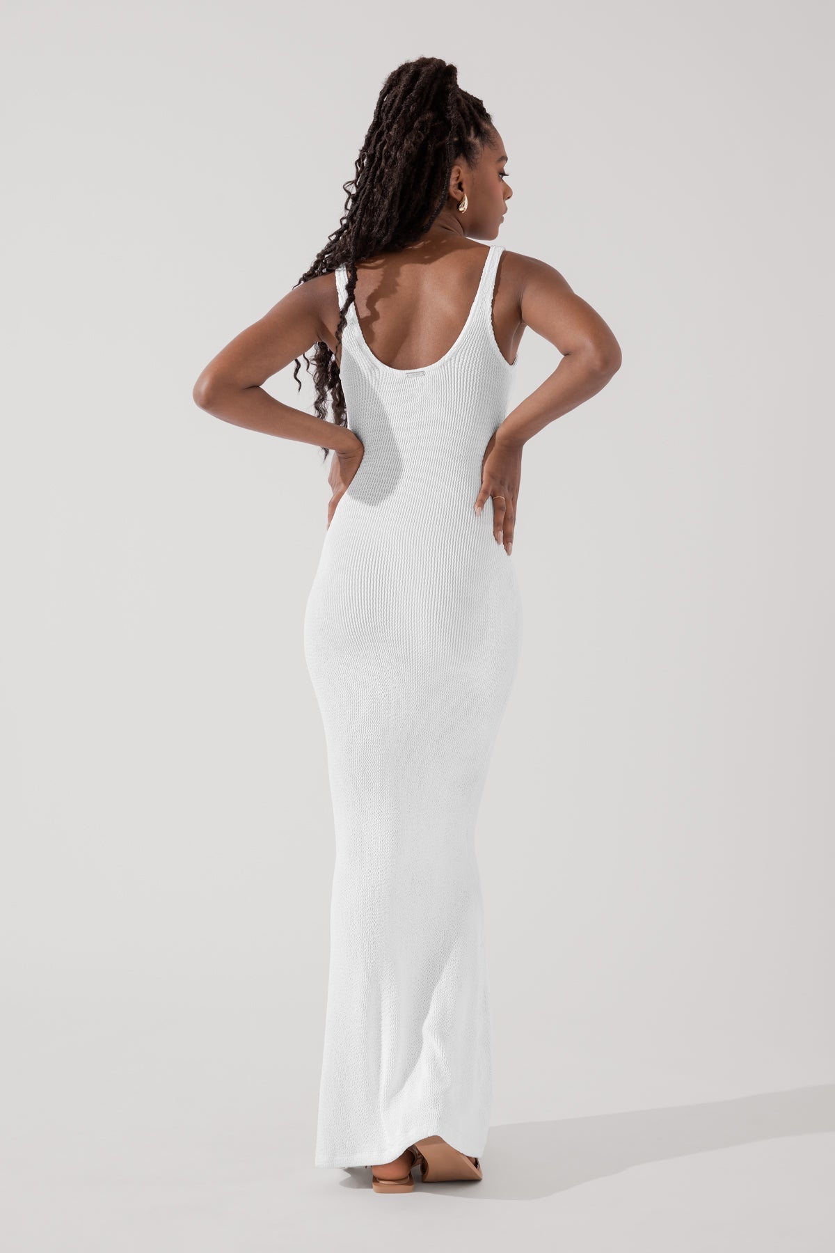 Hourglass Maxi Dress - White Cheapest Sale Online