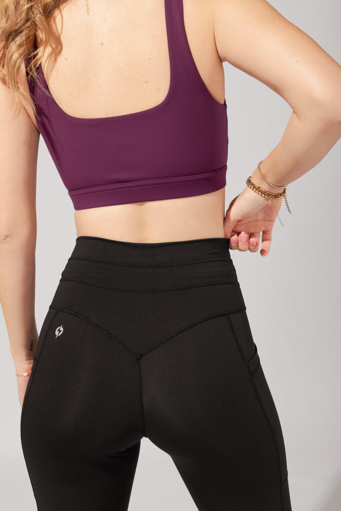 Cargo Leggings with Pockets - Black Affordable Online