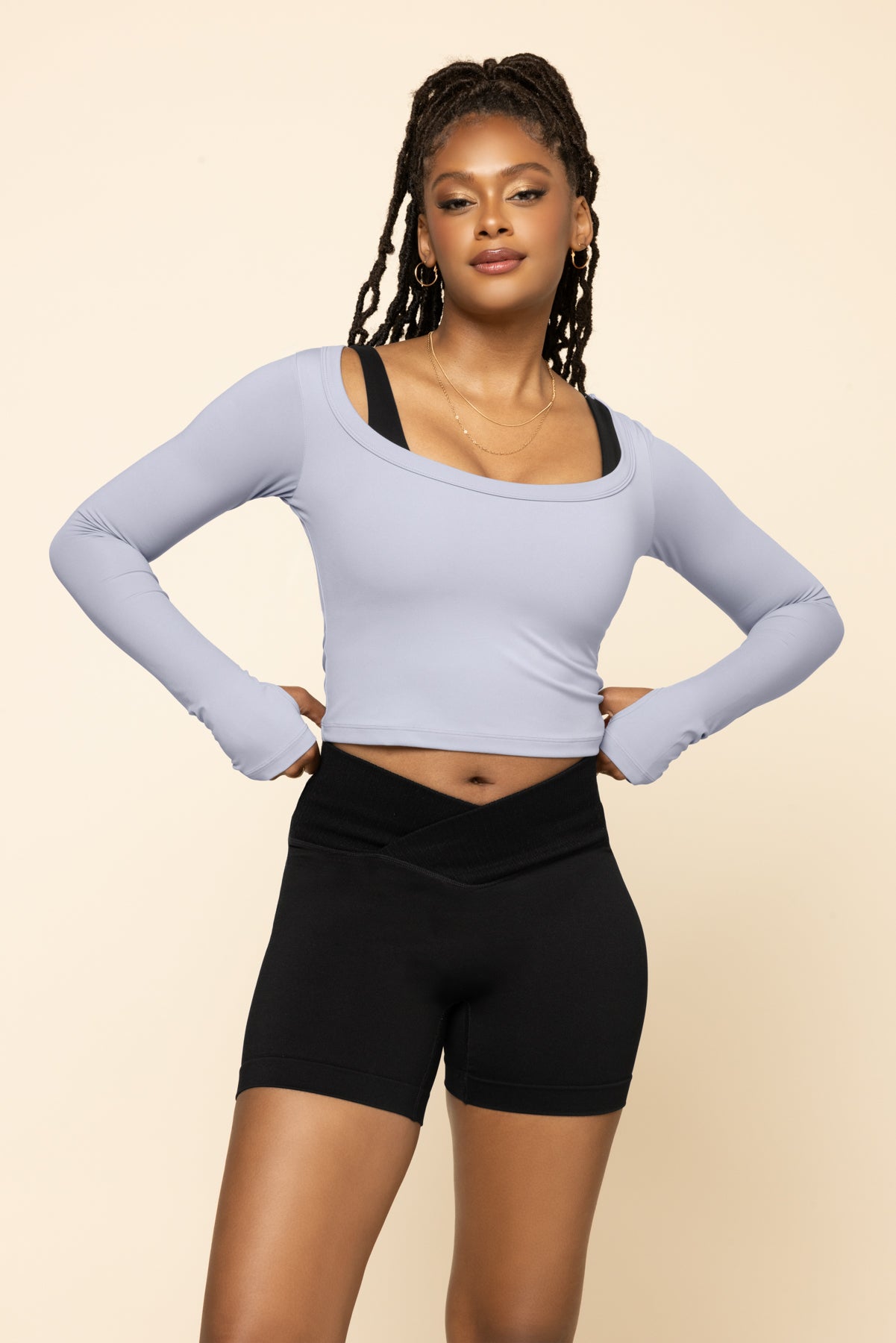 Your Favorite Long Sleeve Reversible Top - Country Blue Eastbay Cheap Online