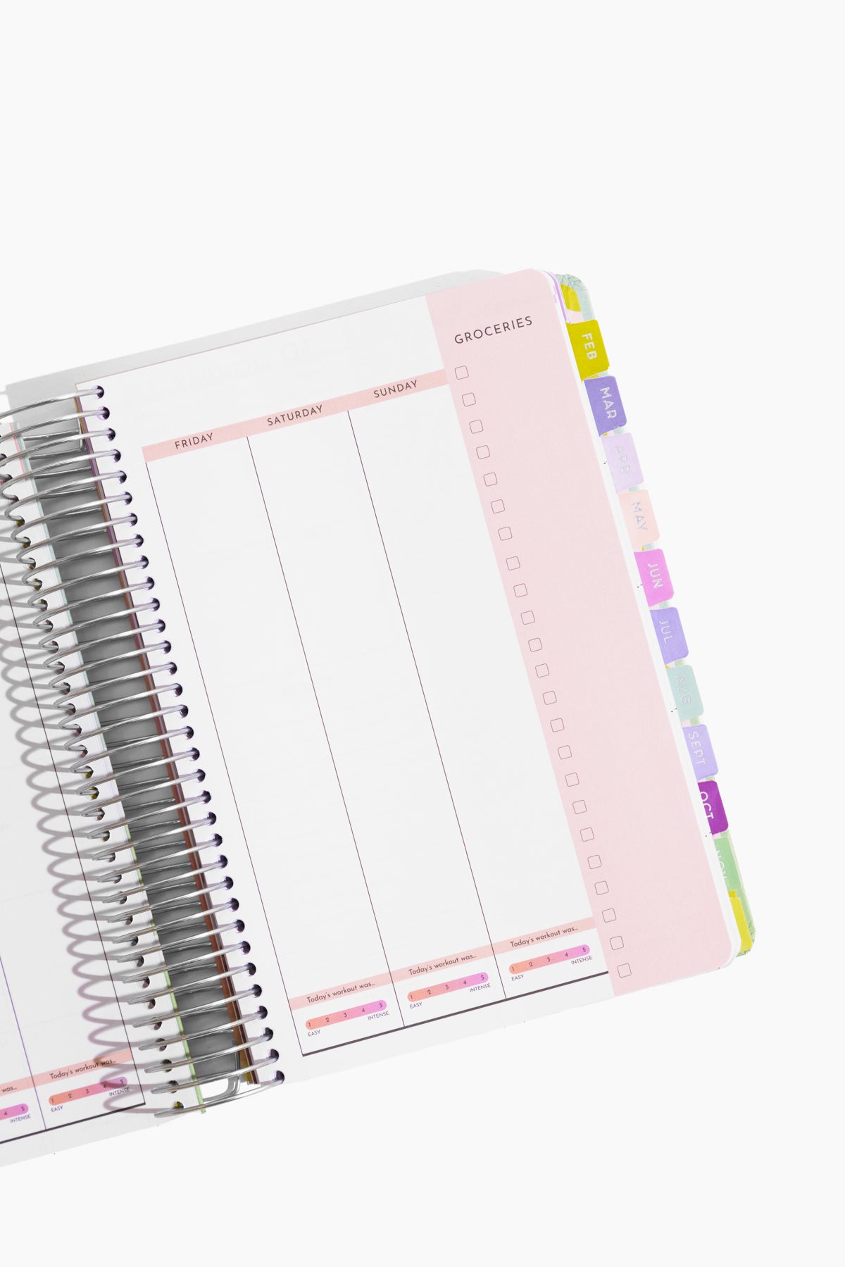 2025 Fit Planner - Rainbow Gradient Latest Collections Online